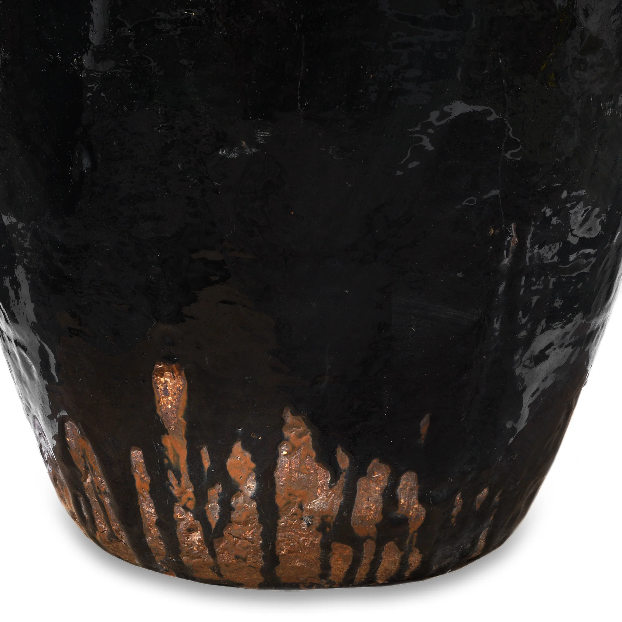 Large Black Glazed Stoneware Wine Jar - 19th Century - Image 4