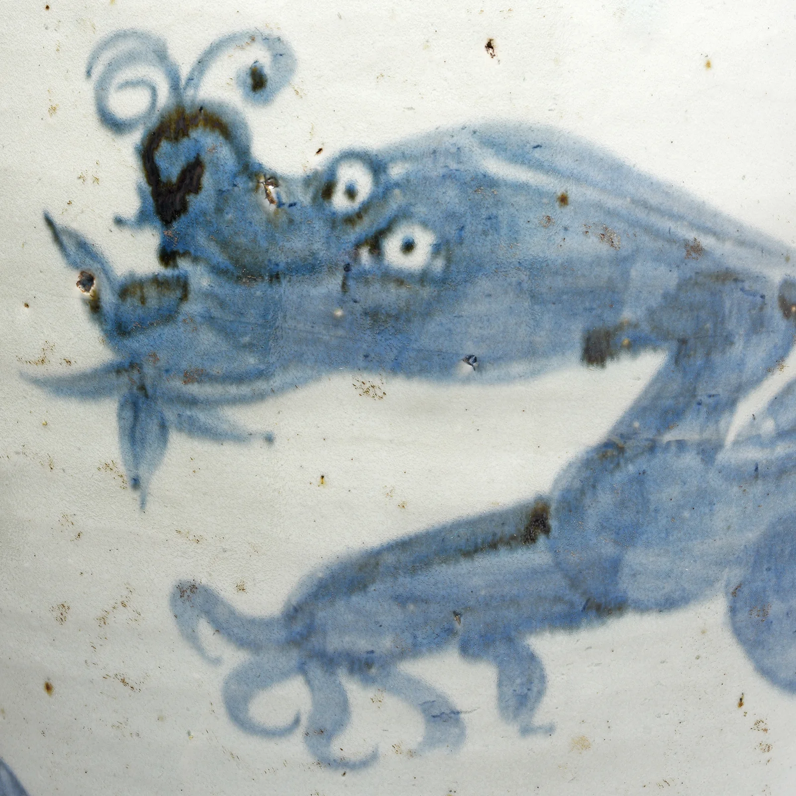 Large Provincial Blue & White Porcelain Wine Jar - Image 2