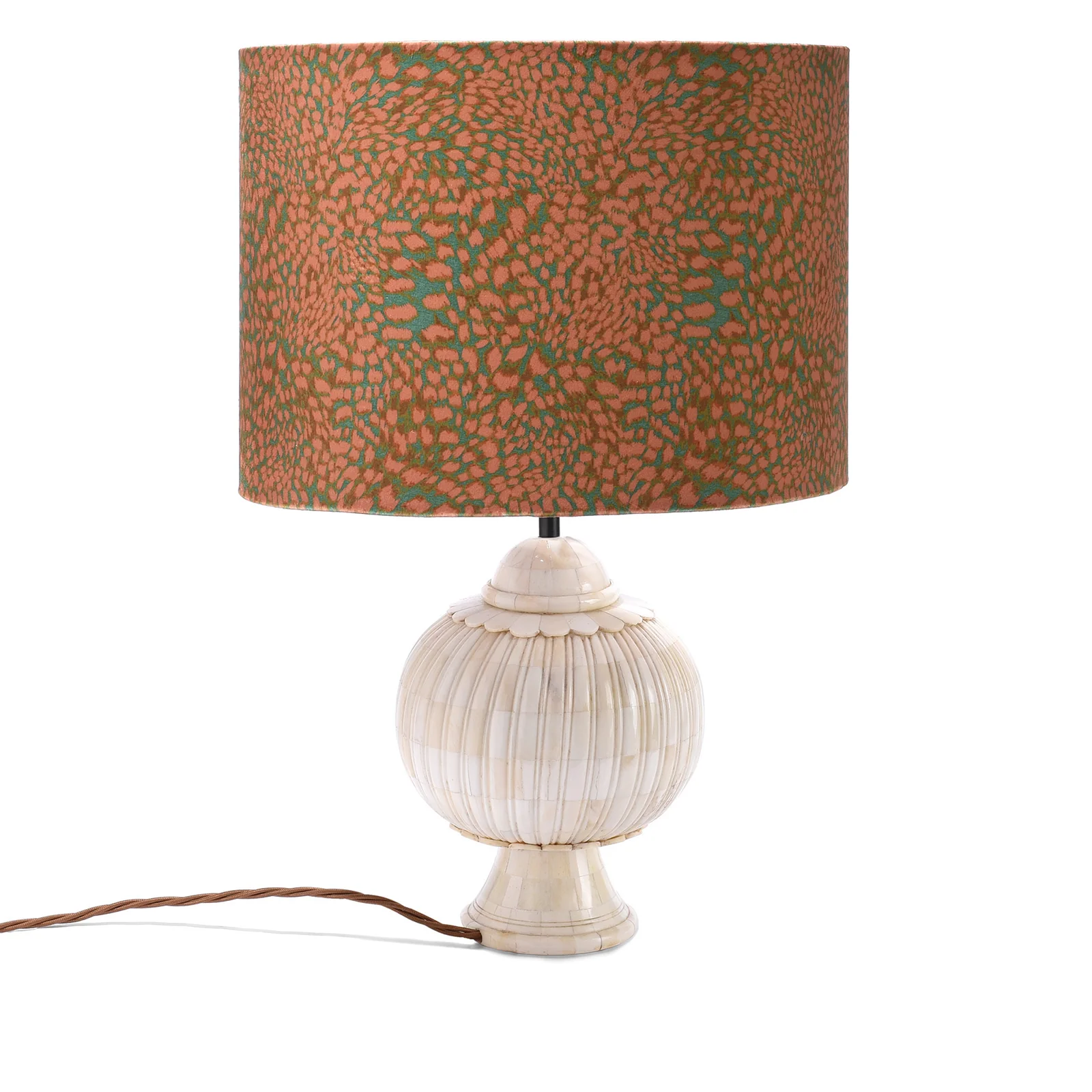 Leopard Drum Lampshade - Peach - Various Sizes - Image 2