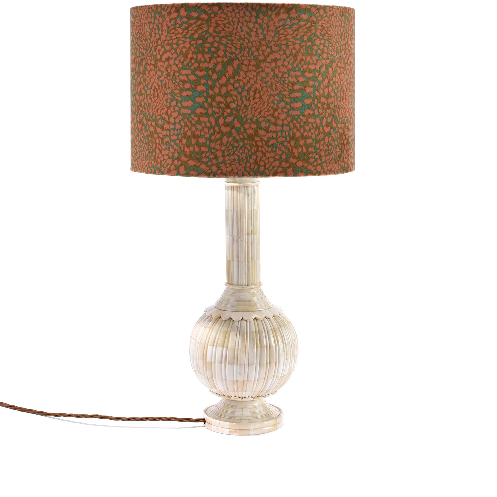 Leopard Drum Lampshade - Peach - Various Sizes - Image 4