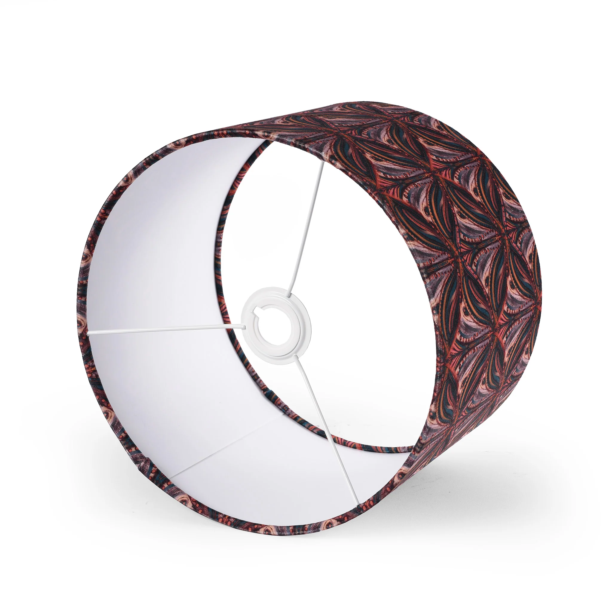 Leopard Drum Lampshade - Peach - Various Sizes - Image 5