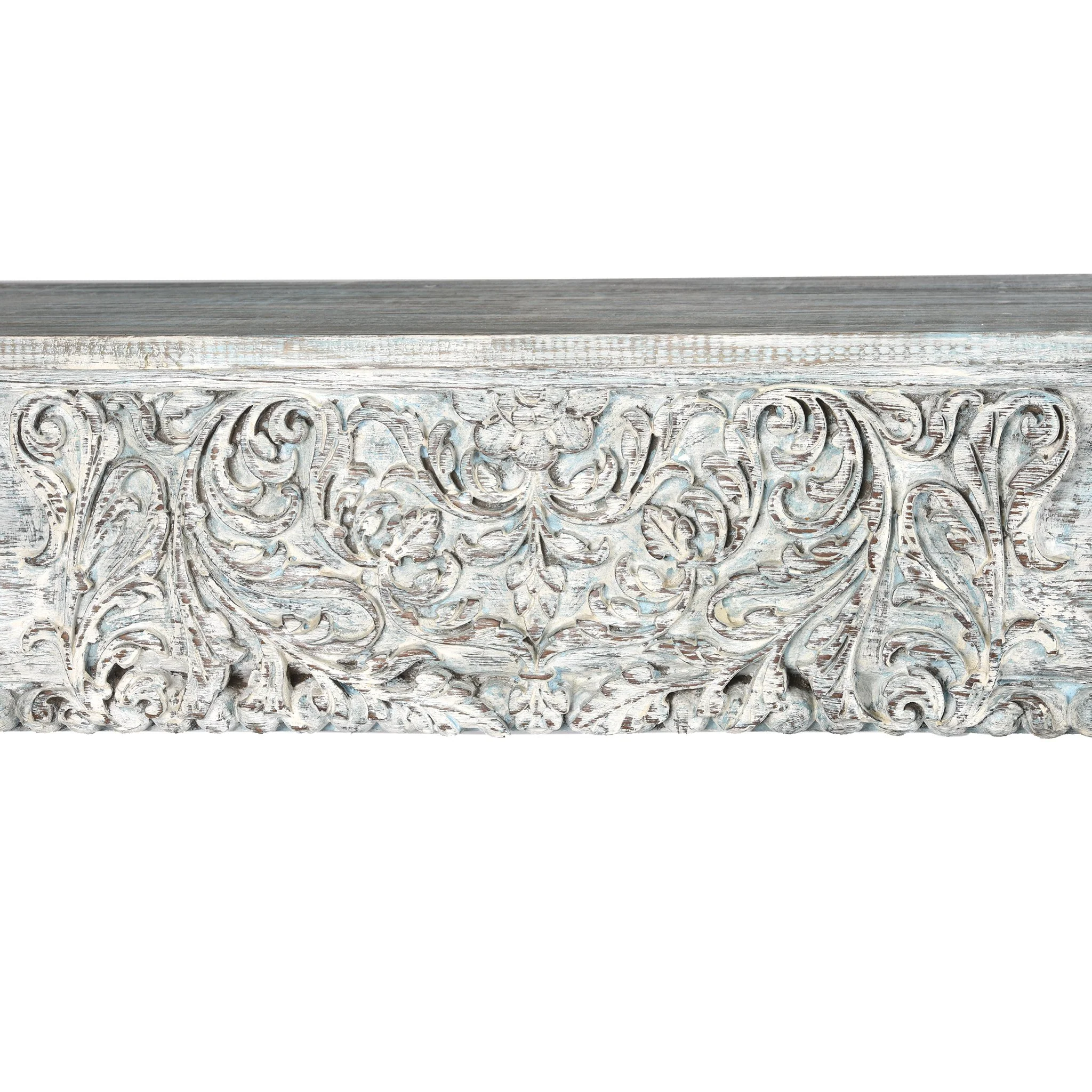 Painted Indian Reclaimed Wood Console Table - Image 5