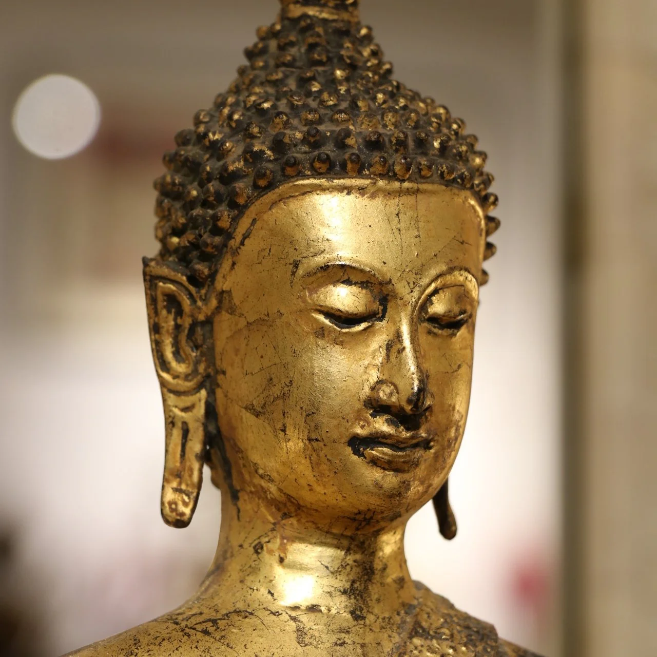 Gilt Thai Standing Buddha - Early 20thC - Image 2