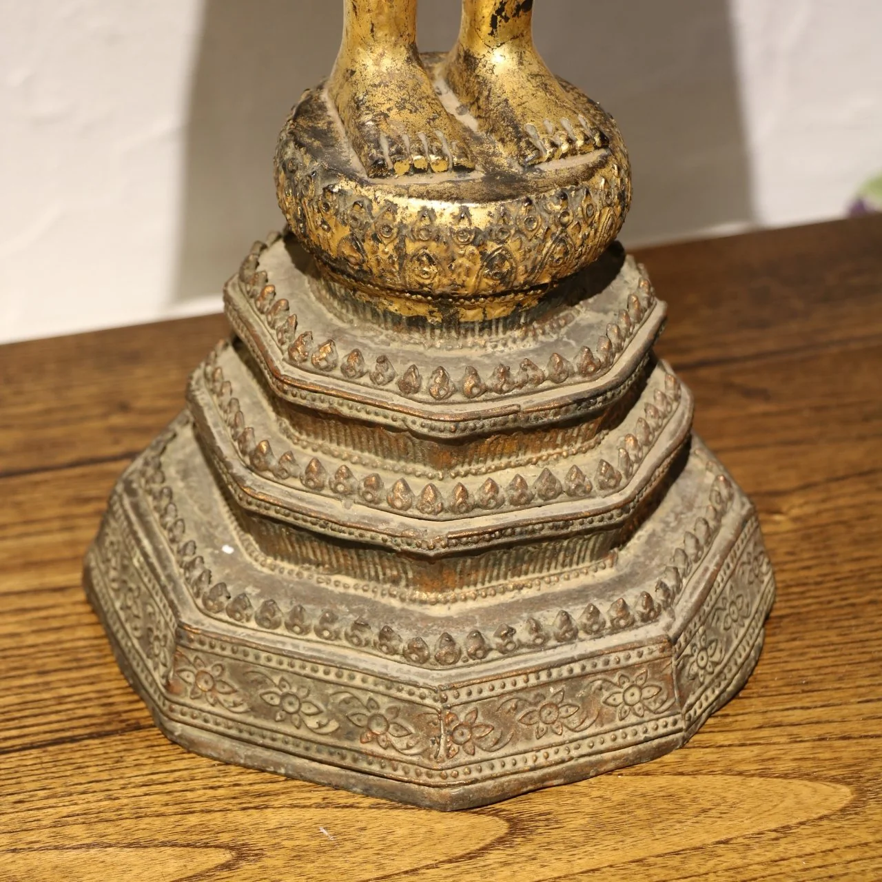 Gilt Thai Standing Buddha - Early 20thC - Image 5