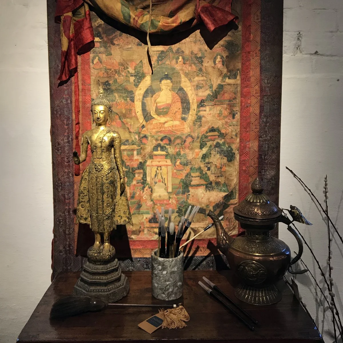 Gilt Thai Standing Buddha - Early 20thC - Image 6