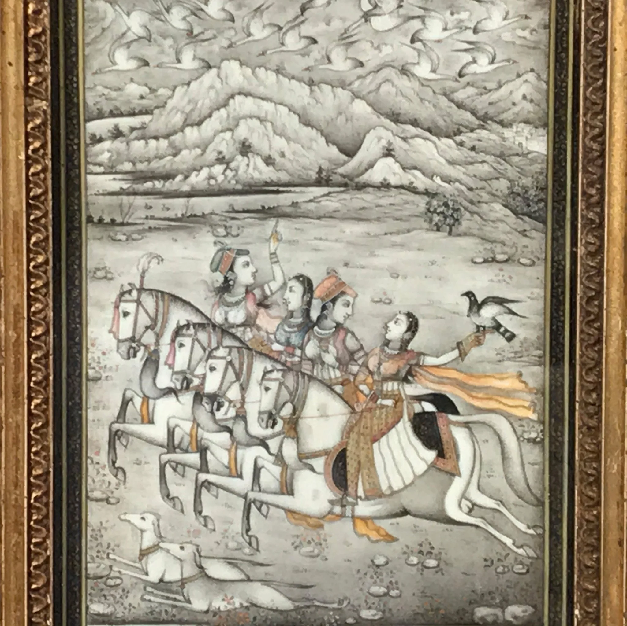 Gilt Framed Painting On Ivory From India - 19th Century - Image 2