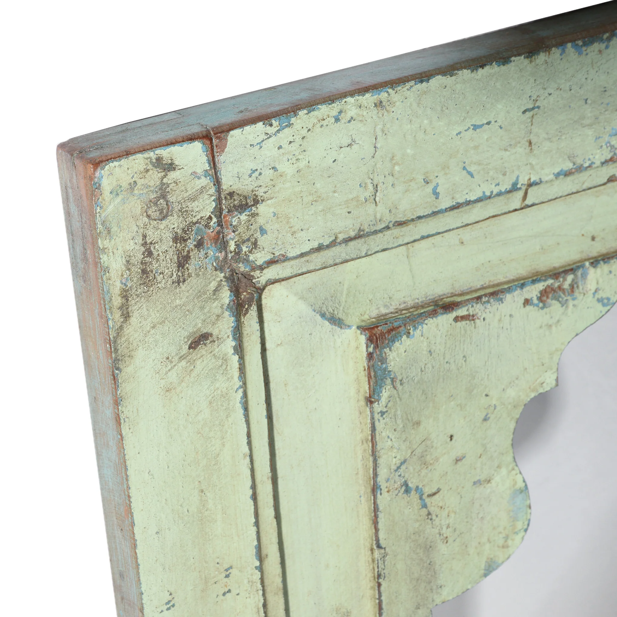Green Mihrab Mirror Frames Made From Old Teak - Image 3