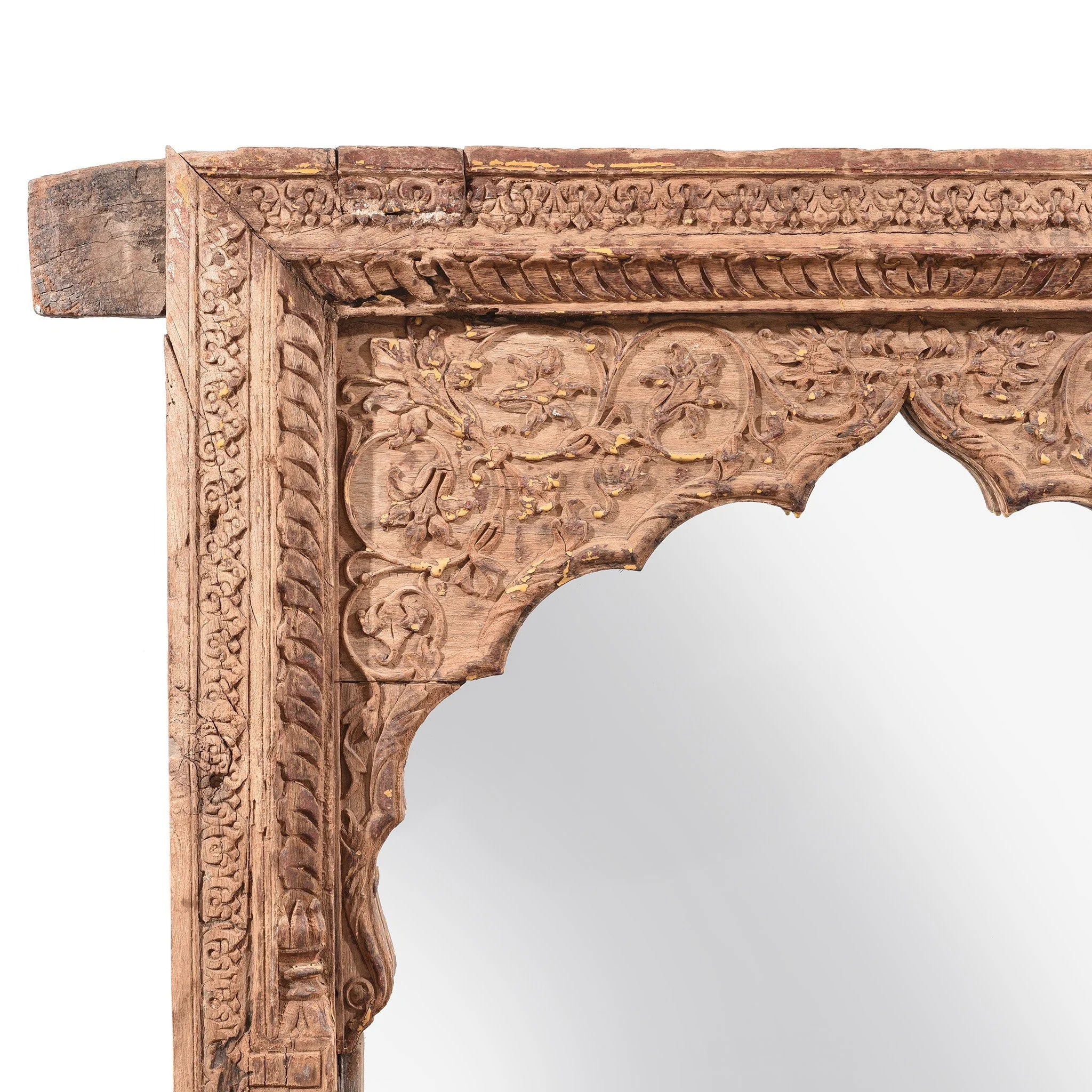 Carved Indian Mughal Window Shutter From Punjab - 18thC - Image 2