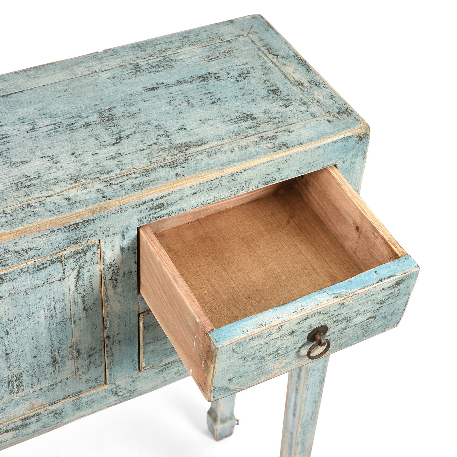 Blue Painted Shandong Style Ladies Console - Image 5