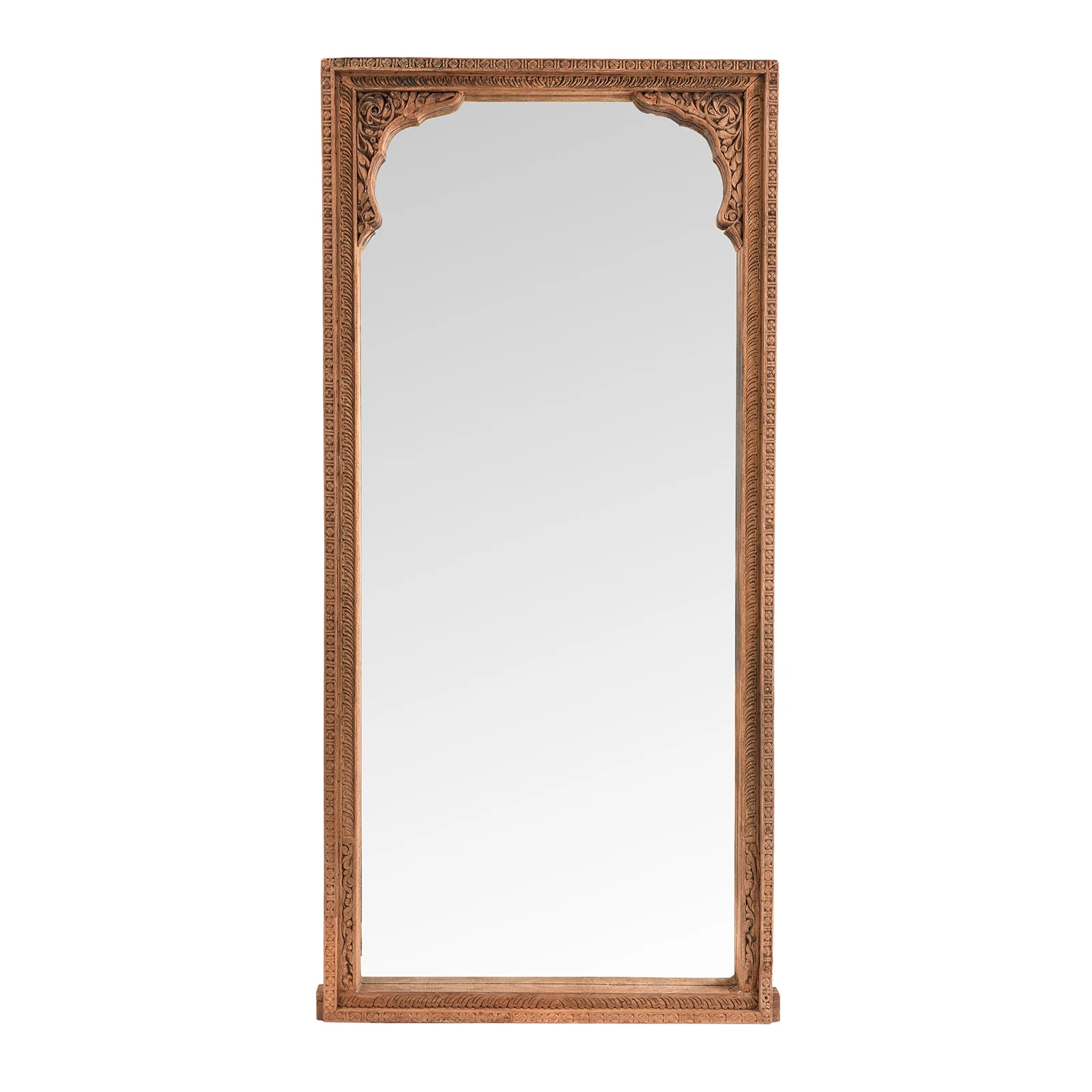 Mirror Made From An Old Shekhawati Window - 19th Century