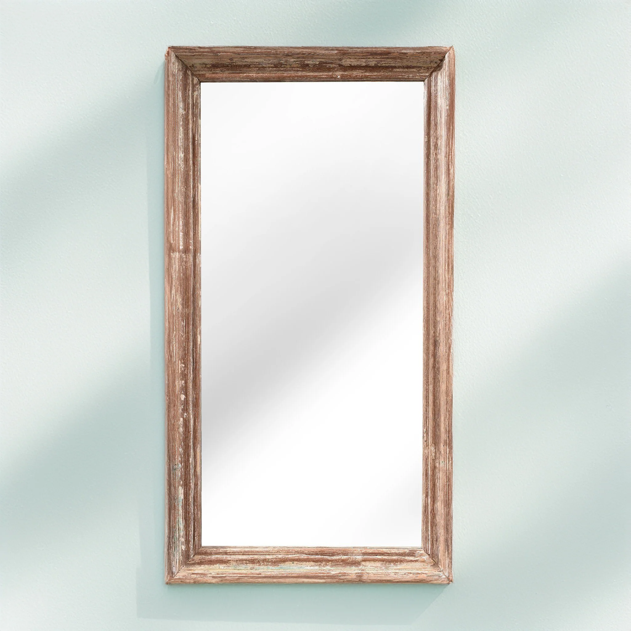 Rustic Painted Indian Mirror