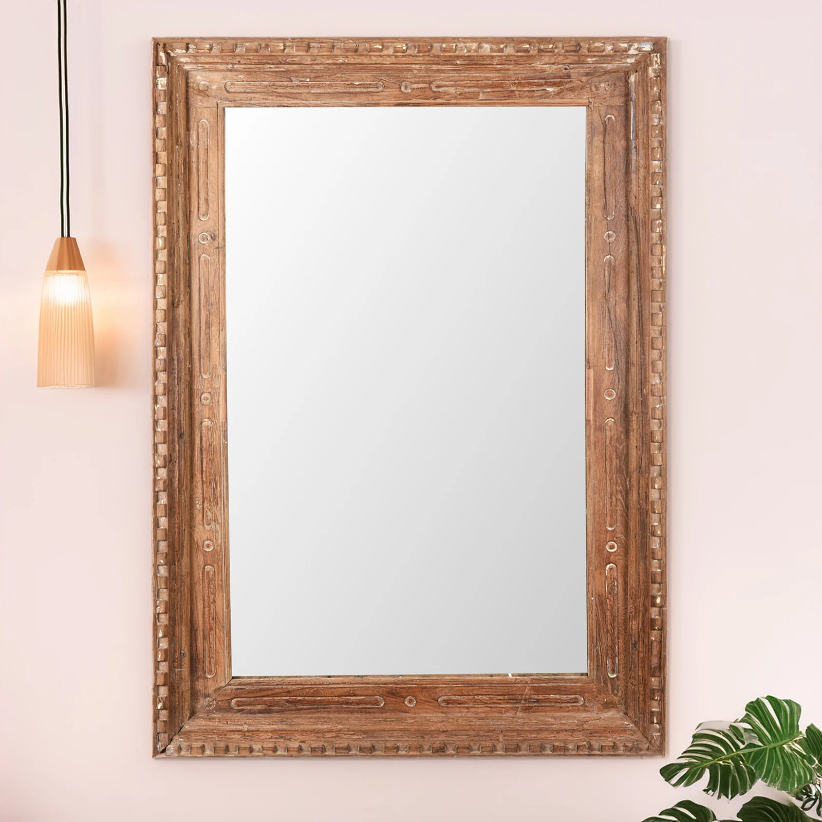 Mirror Made From Old Teak - 19th Century - Image 2