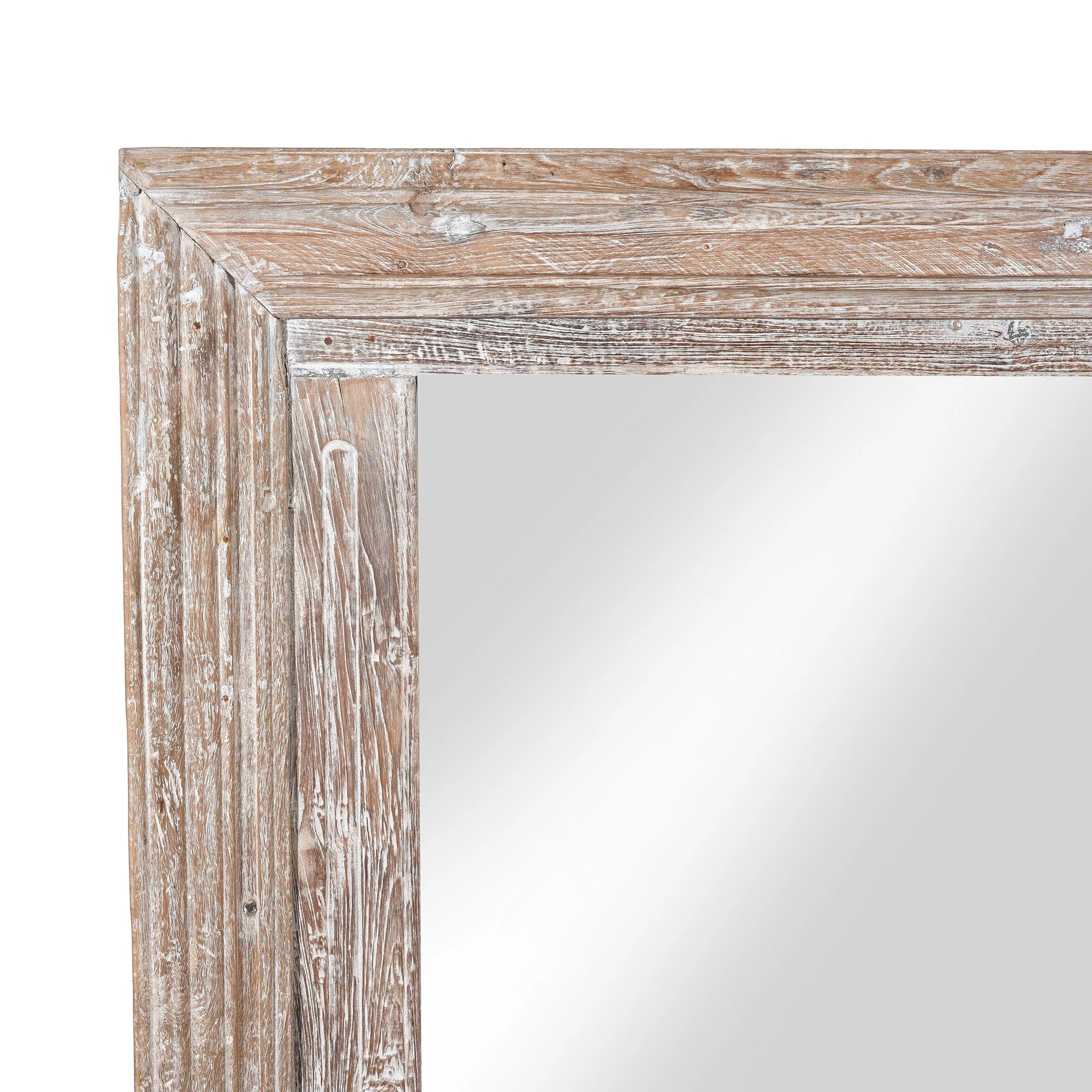 Mirror Made From Old Architectural Teak - Image 2