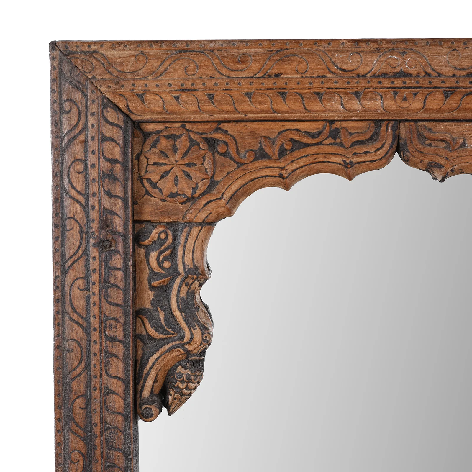 Mirror Made From An Old Teak Window - 19th Century - Image 2