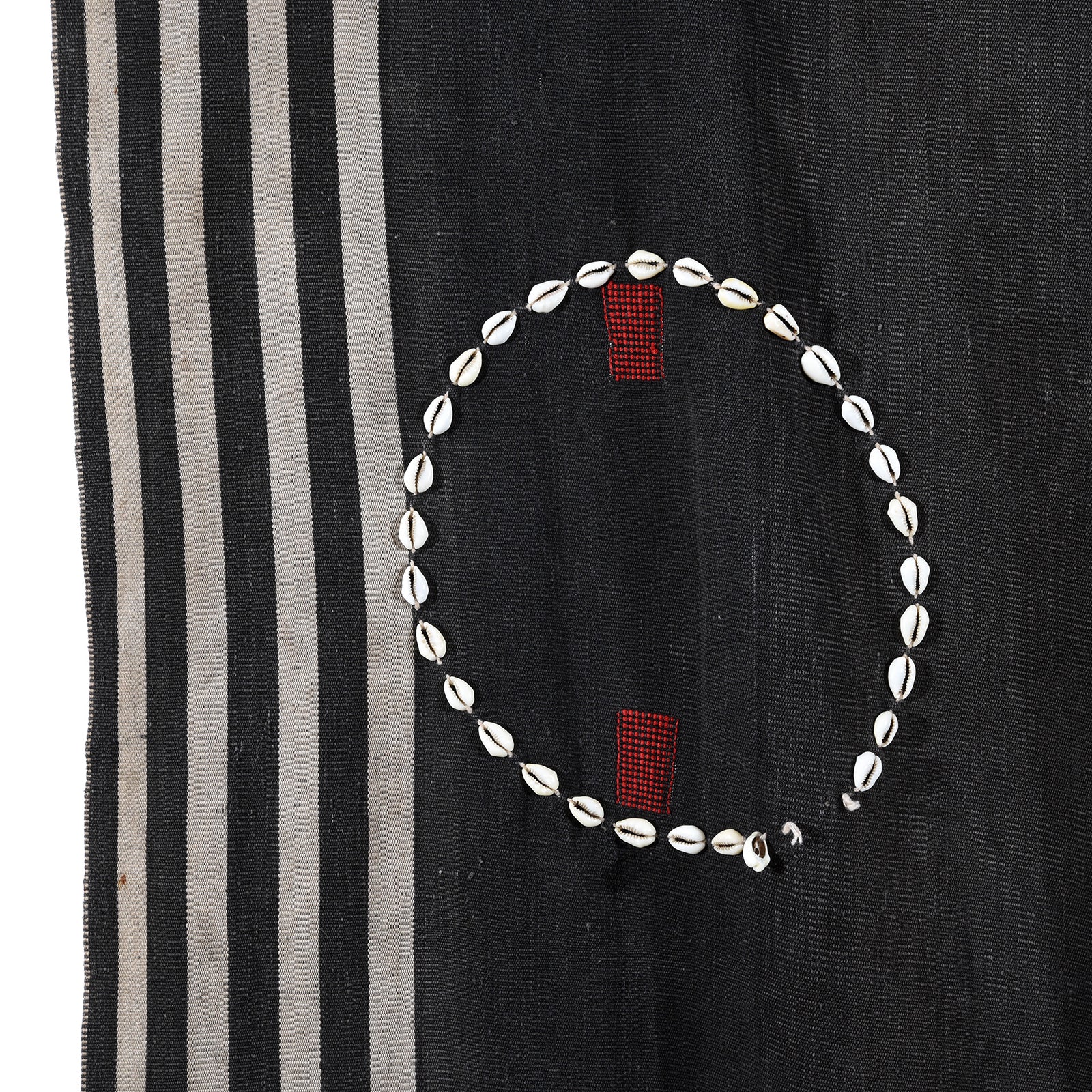 Naga Warrior Shawl With Cowrie Shell Circles - Ca 1930's - Image 2