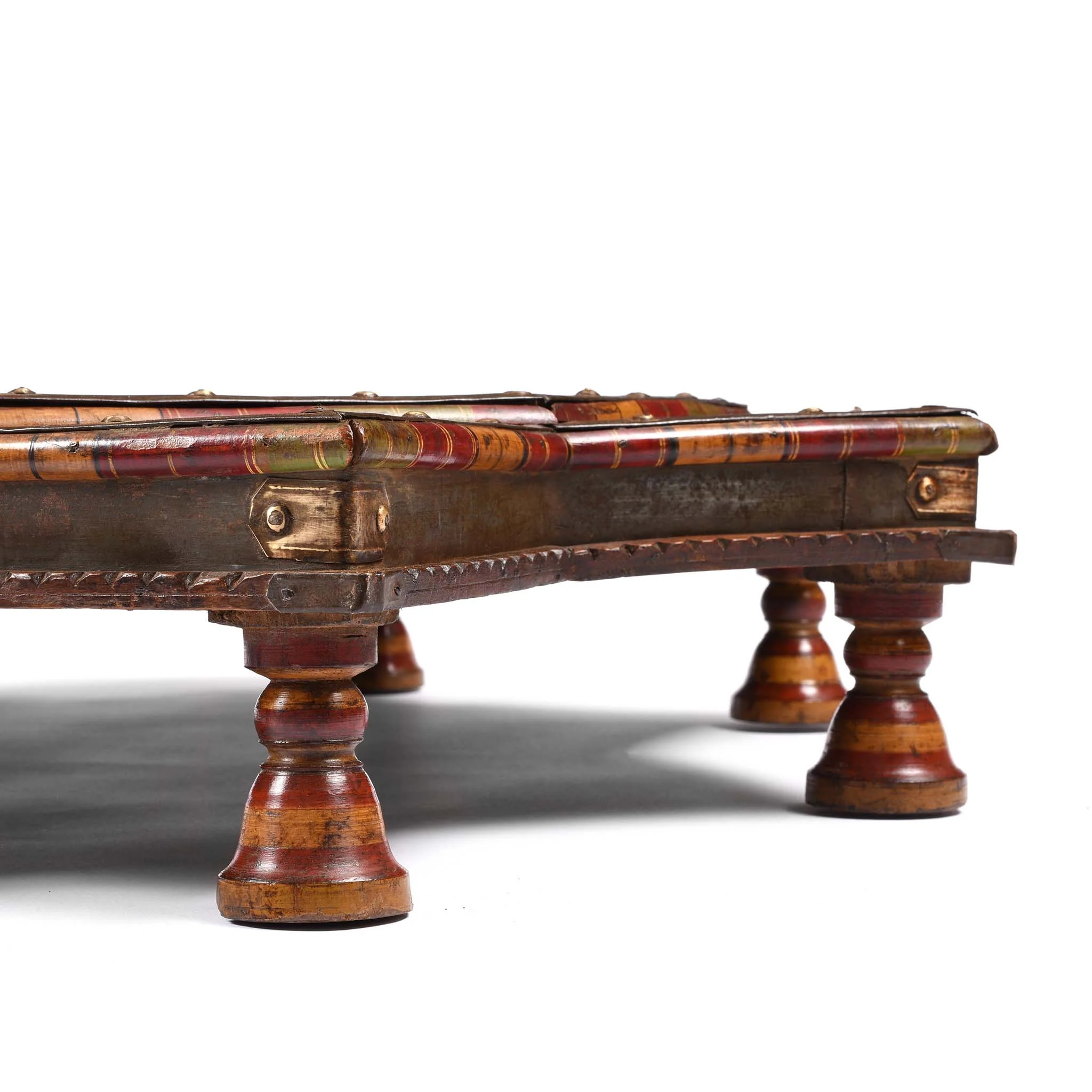 Octagonal Bajot Low Prayer Table From Rajasthan - 19th Century - Image 4