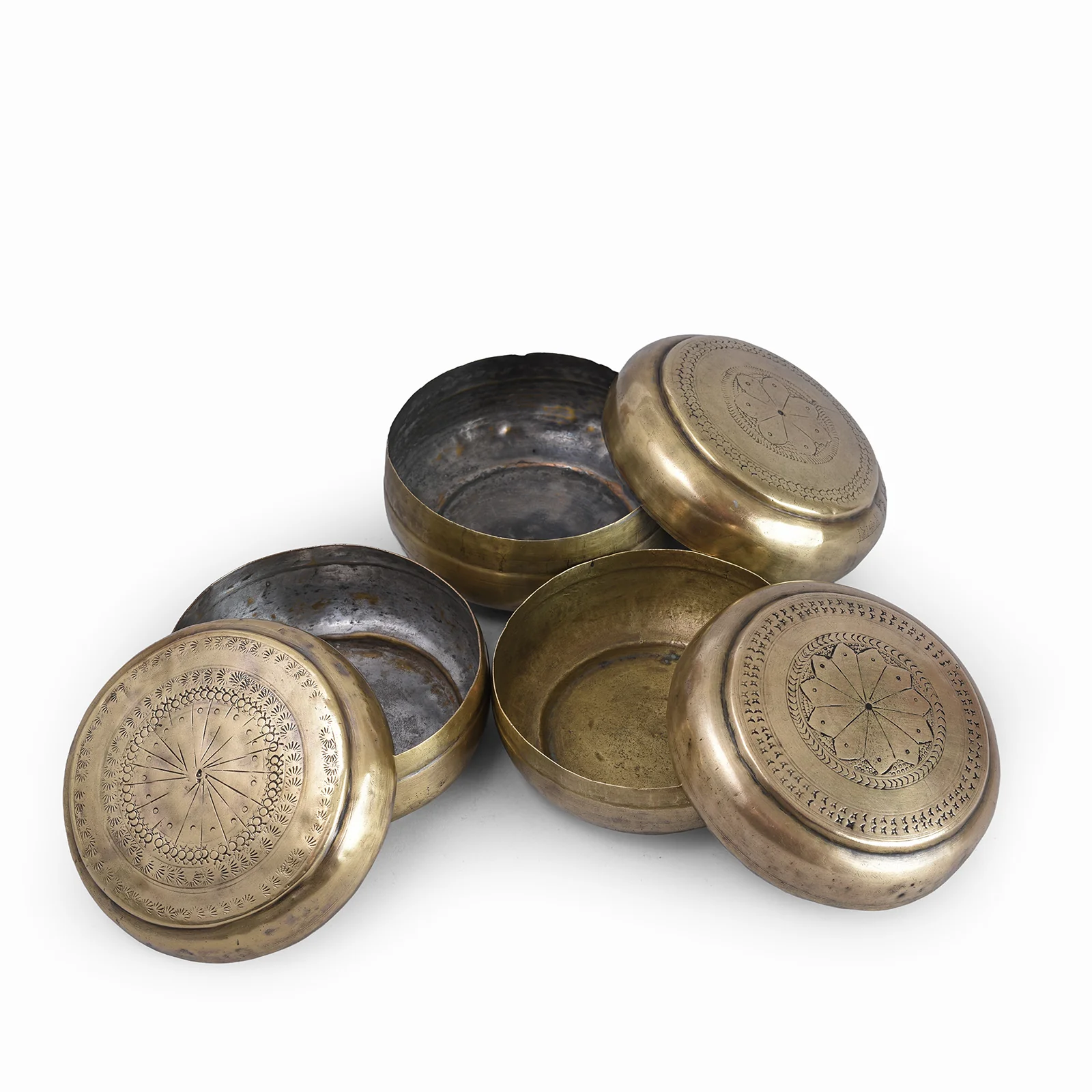 Old Brass Paan Box - Ca 1920 - Image 4