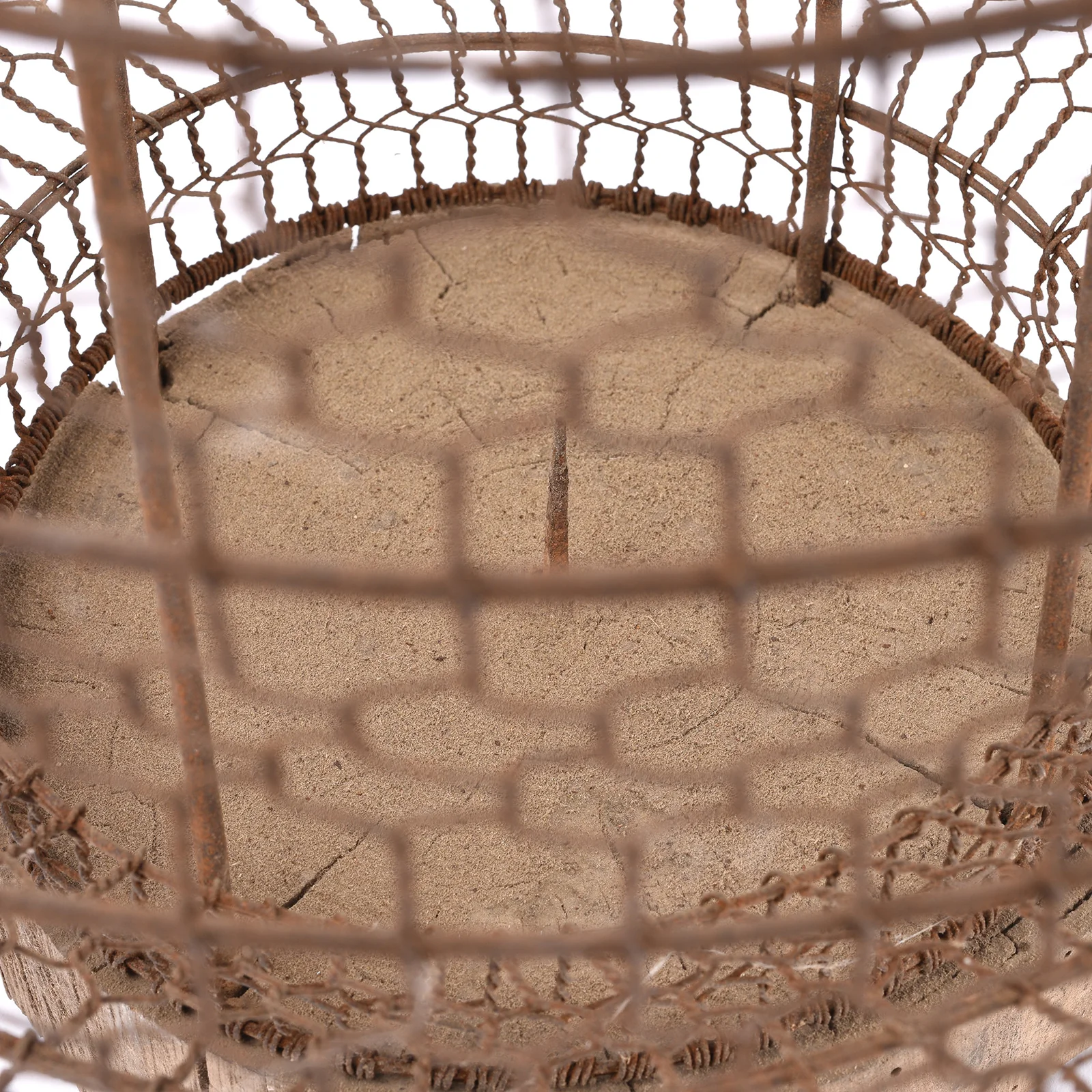 Old Chinese Wire Lantern From Shanxi - Ca 1940's - Image 5