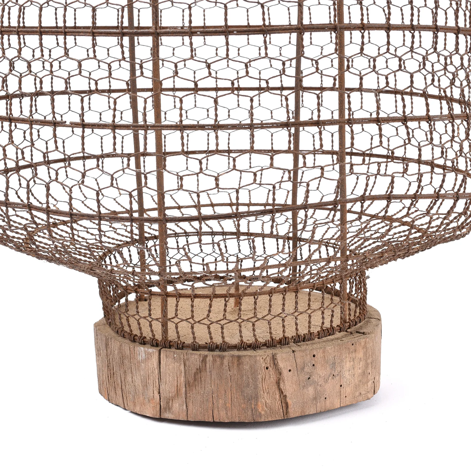 Old Chinese Wire Lantern From Shanxi - Ca 1940's - Image 6