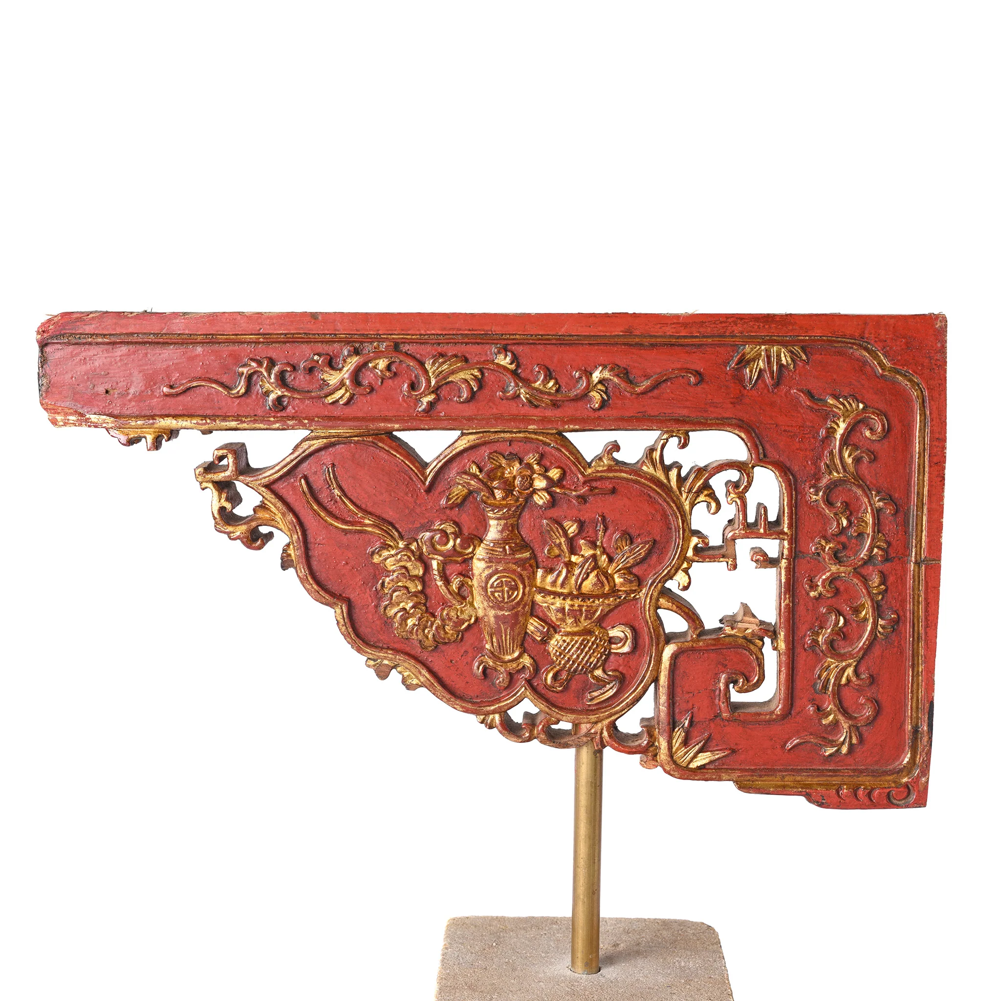 Old Fujian Carvings On Later Sandstone Stands - 19thC - Image 6