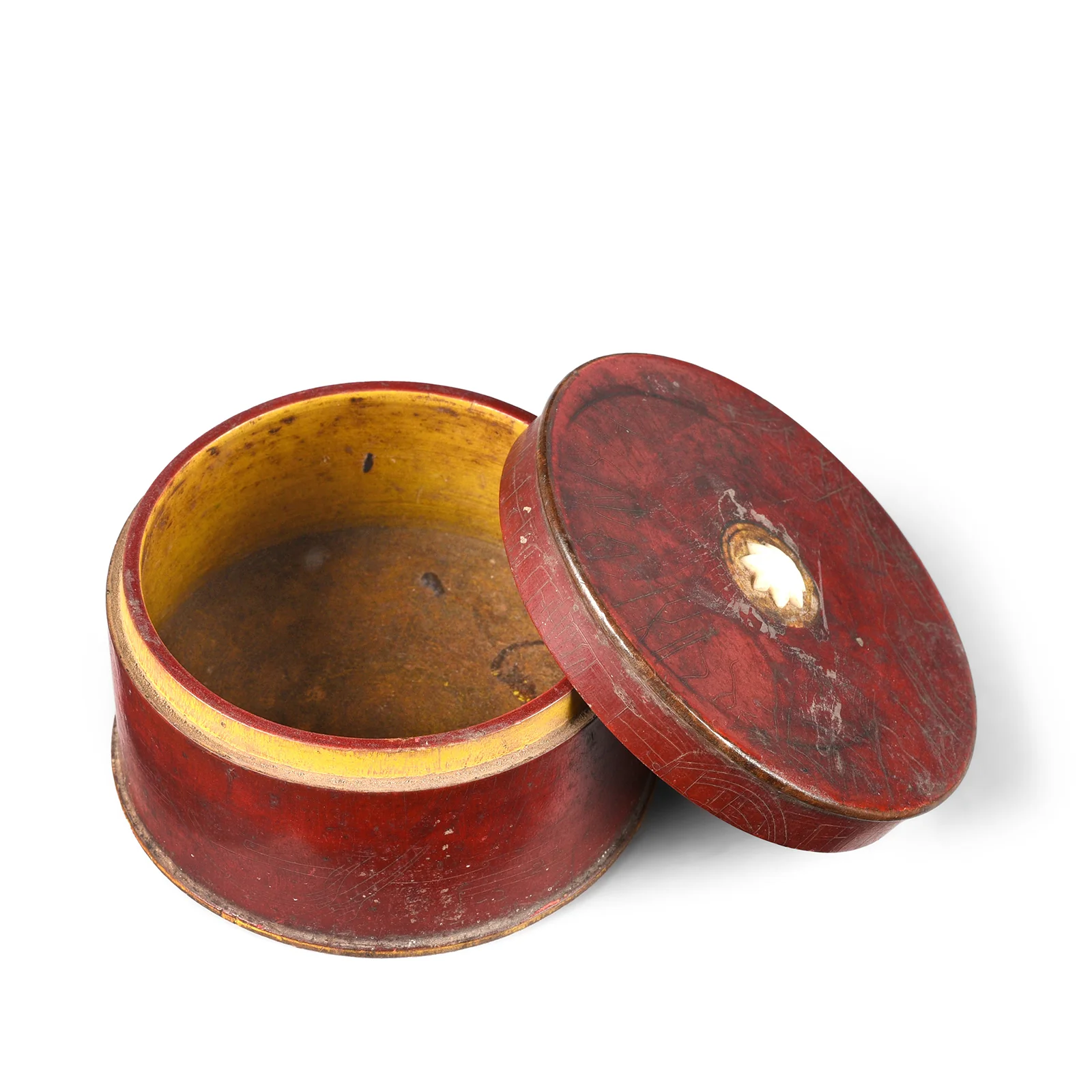 Old Lacquer Pot From Rajasthan - Ca 1940 - Image 2
