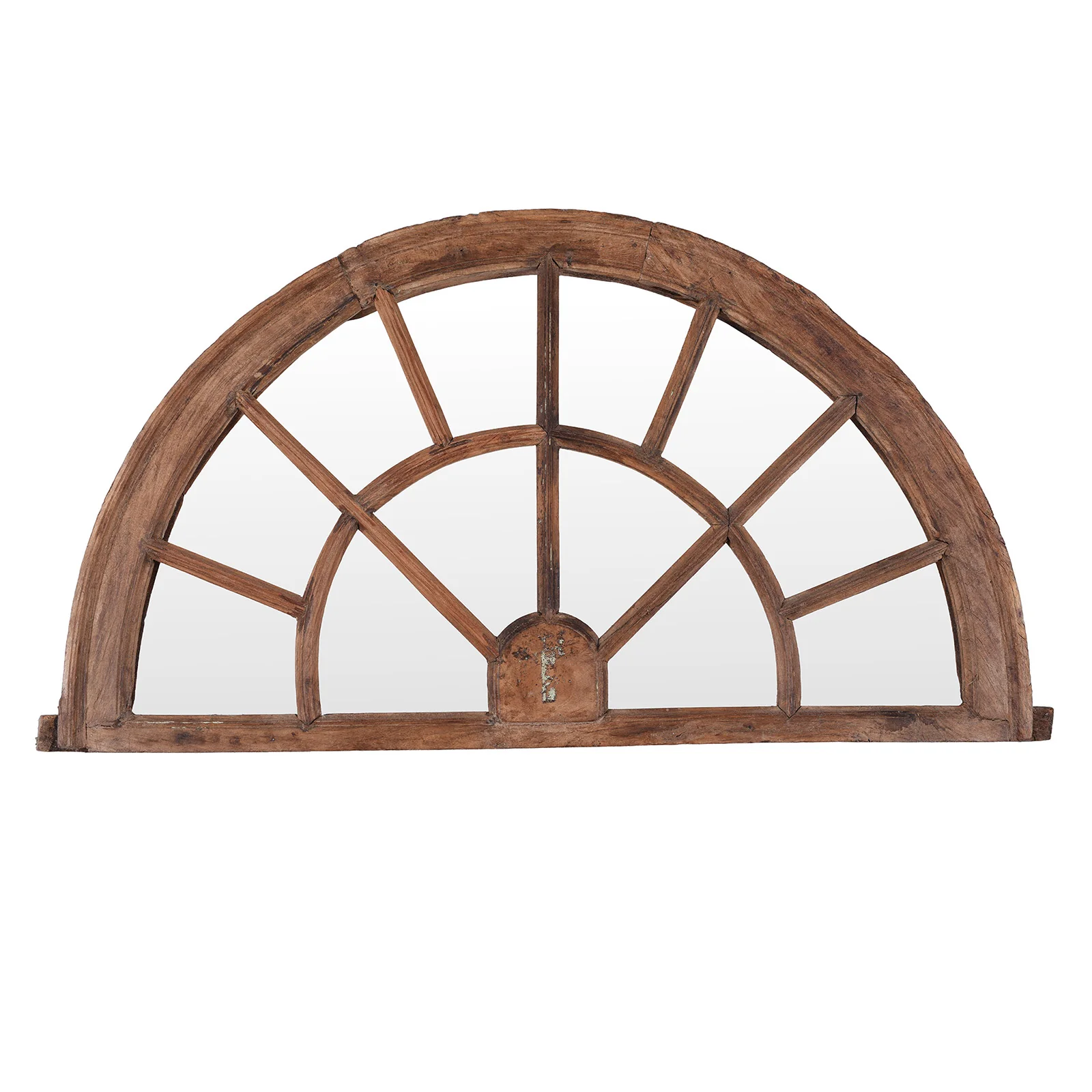 Old Indian Fanlight Window Mirror - 19th Century