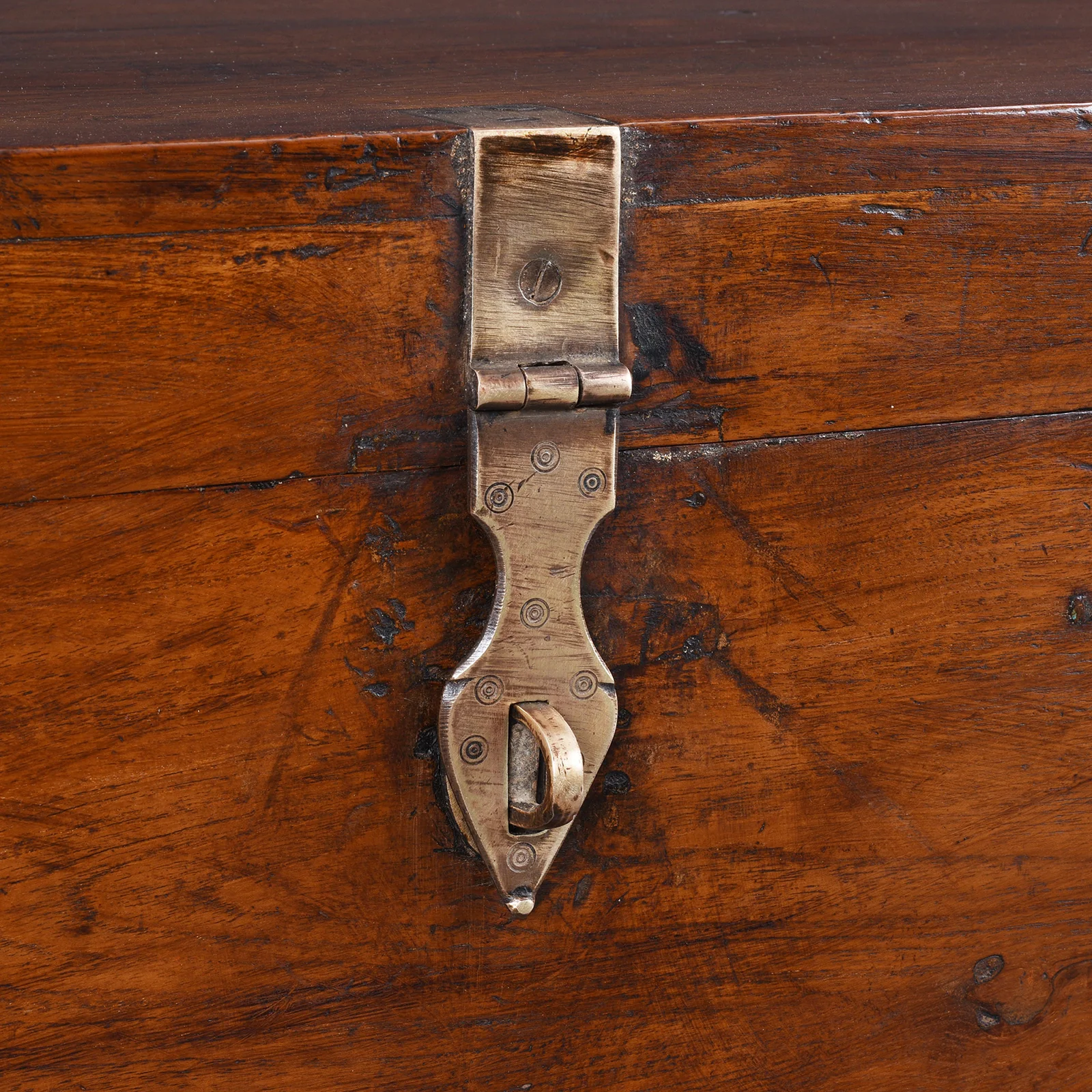Brass Bound Teak Military Chest - 19th Century - Image 4