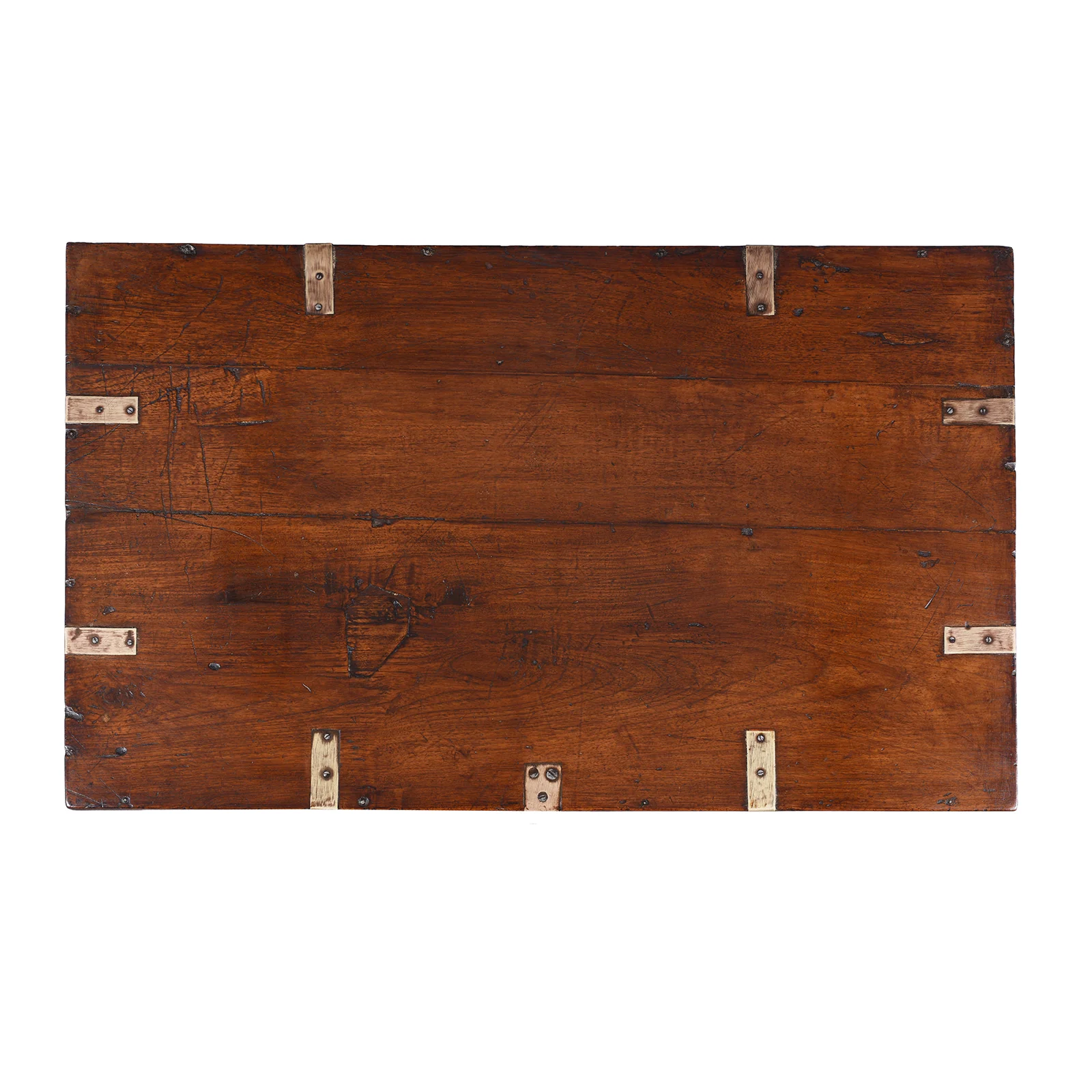 Brass Bound Teak Military Chest - 19th Century - Image 6