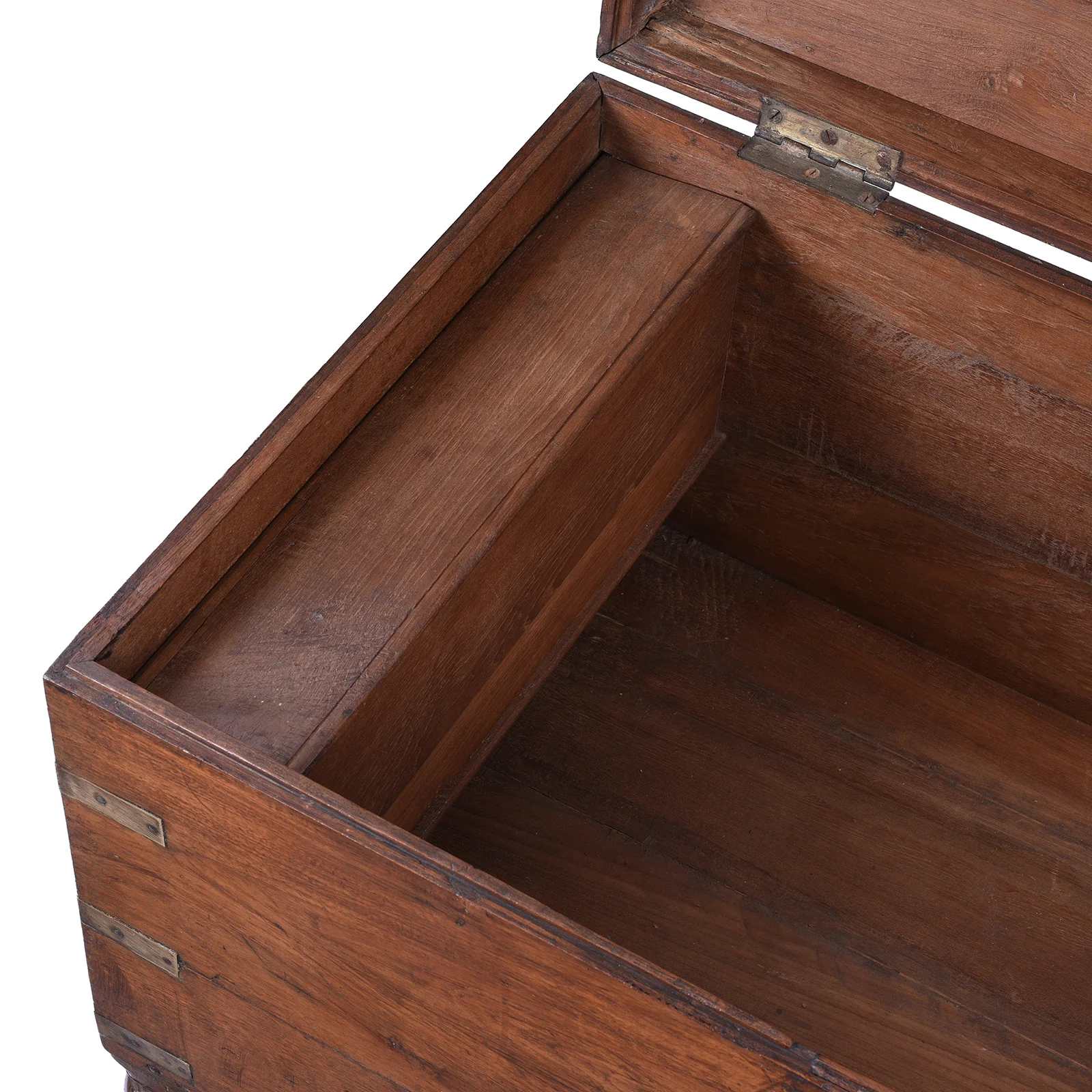 Brass Bound Teak Military Chest - 19th Century - Image 9