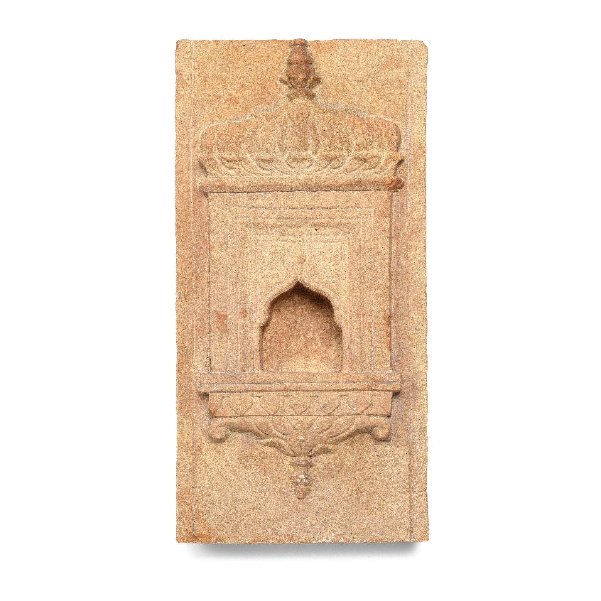 Old Indian Stone Lamp Niche From Jaisalmer- 19thC