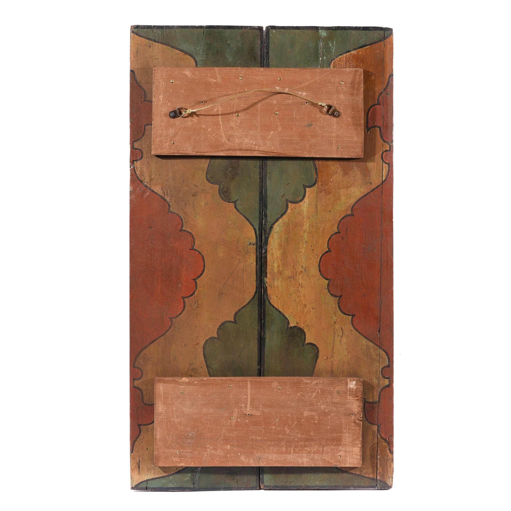 Painted Indian Window Shutter from Hyderabad - 19thC - Image 5