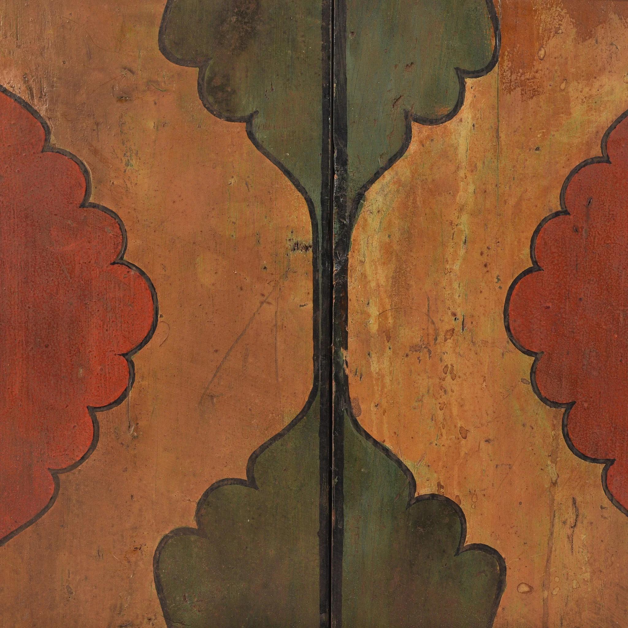 Painted Indian Window Shutter from Hyderabad - 19thC - Image 6