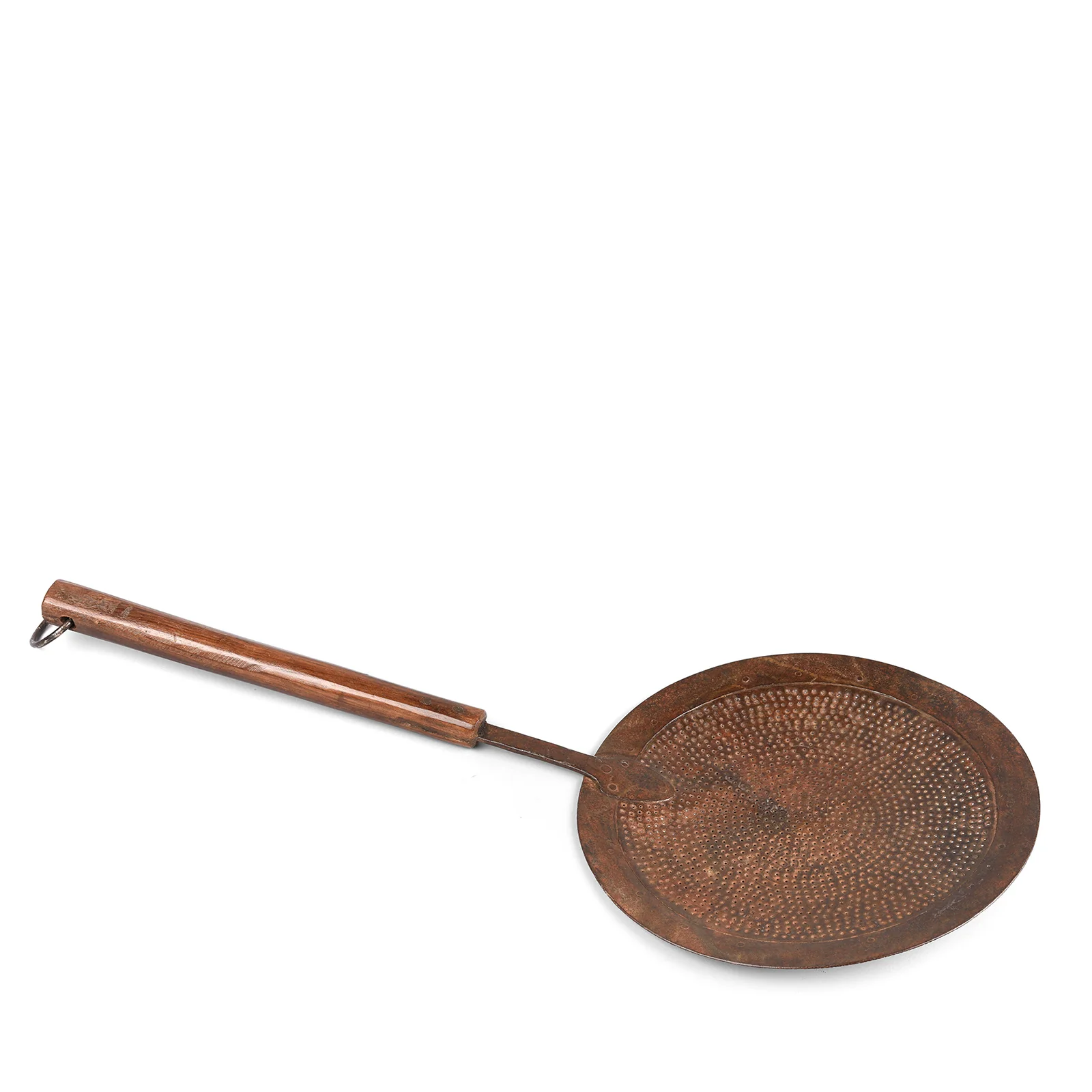 Old Iron Strainer Spoon From Rajasthan - Circa 1920