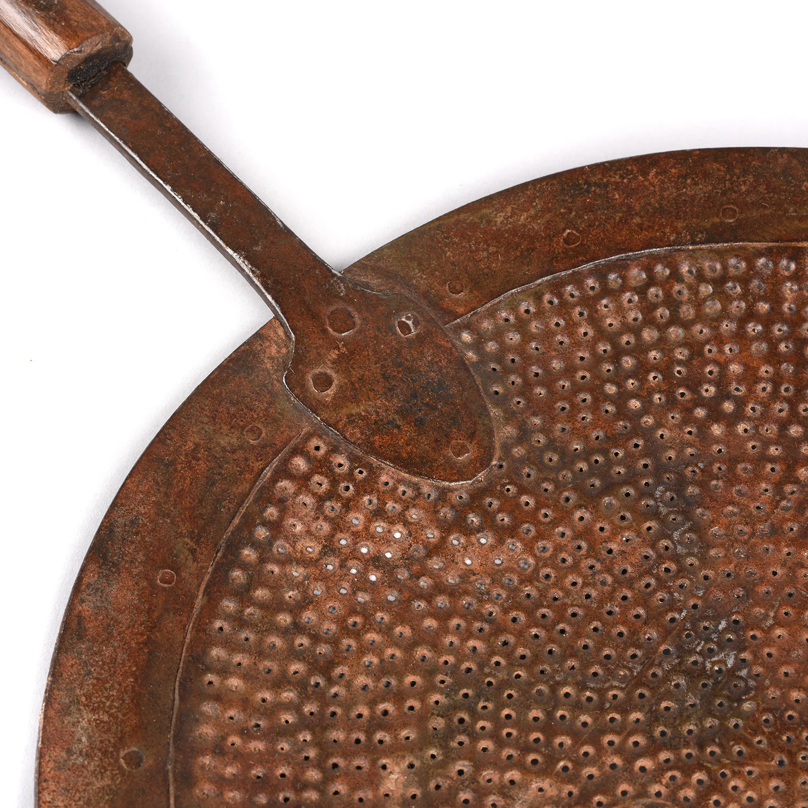 Old Iron Strainer Spoon From Rajasthan - Circa 1920 - Image 3