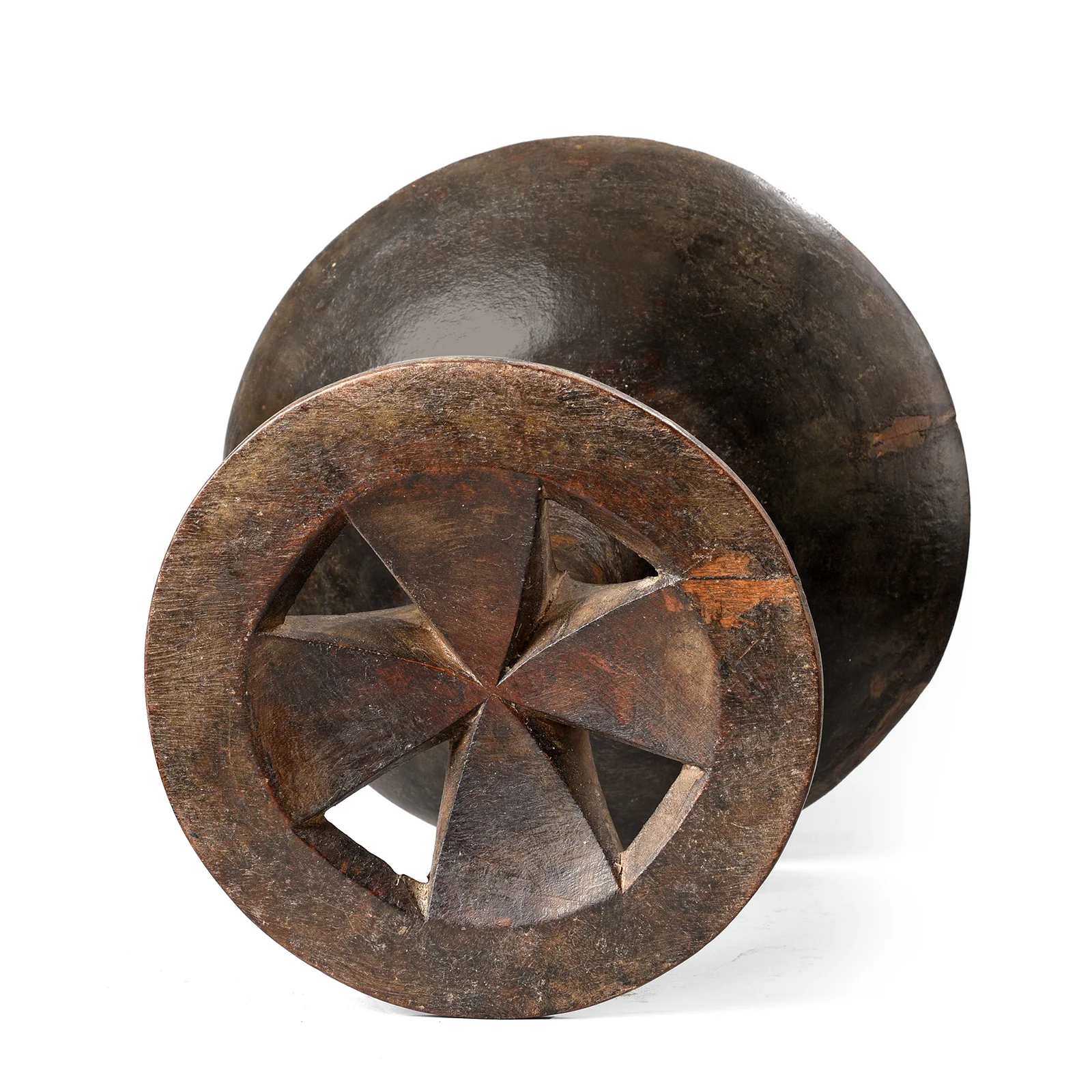 Carved Tribal Food Bowl From Nagaland - Ca 1920 - Image 5