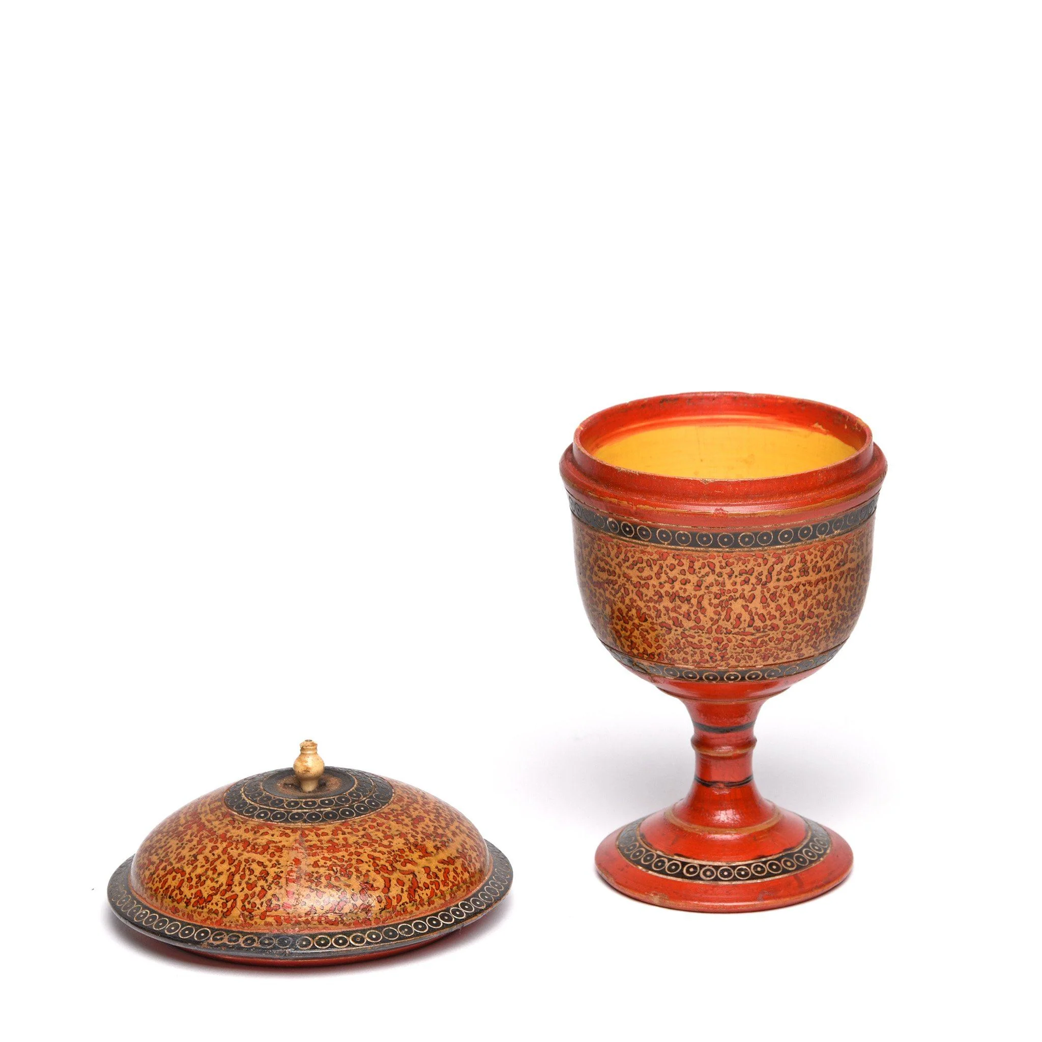 Exceptional Spotted Lacquer Box From Bikaner - 19thC - Image 3