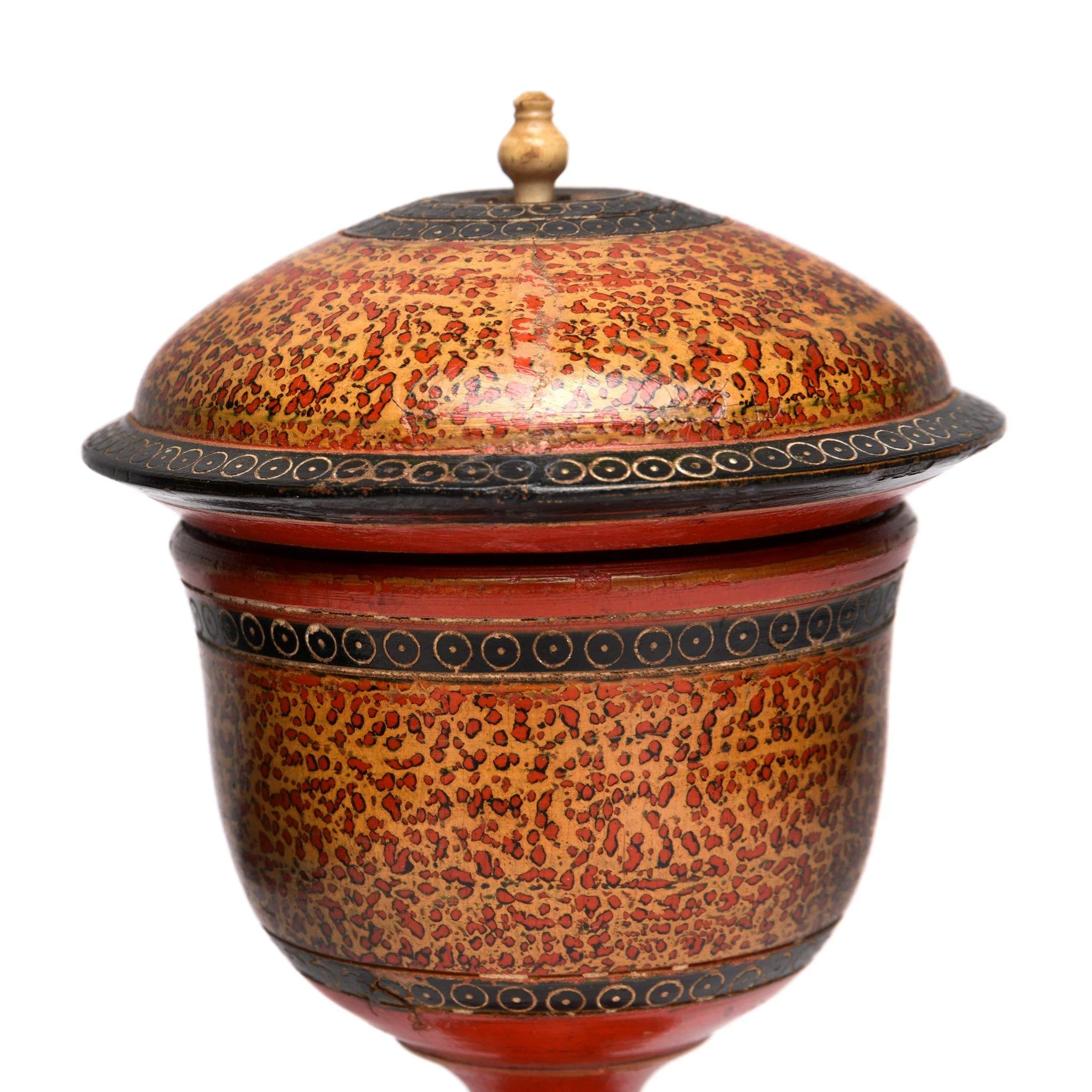 Exceptional Spotted Lacquer Box From Bikaner - 19thC - Image 5