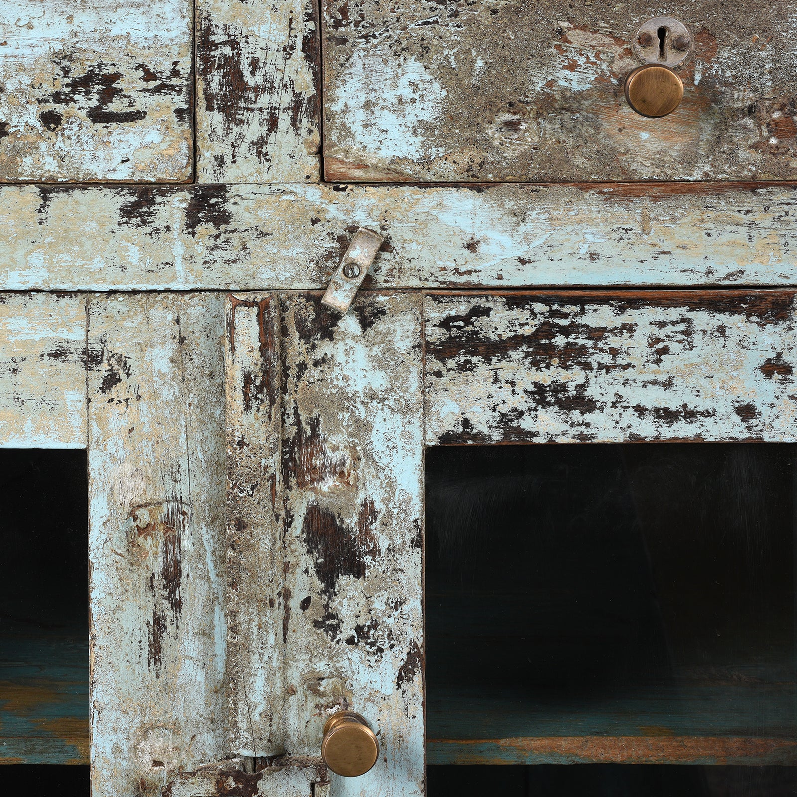 Old Painted Sideboard With Marble Top - Ca 1930 - Image 6