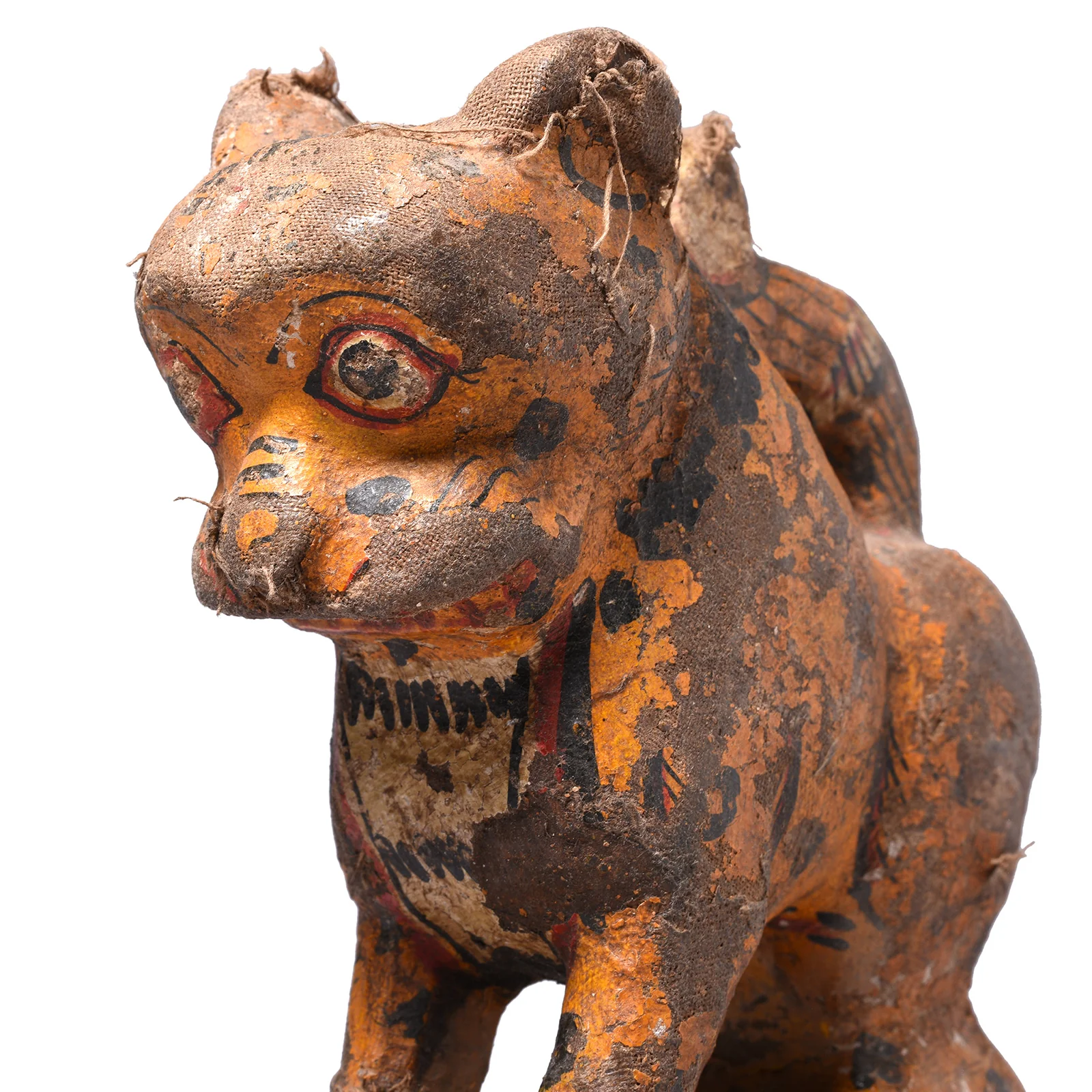 Old Painted Leopard From Orissa - Ca 1920 - Image 2