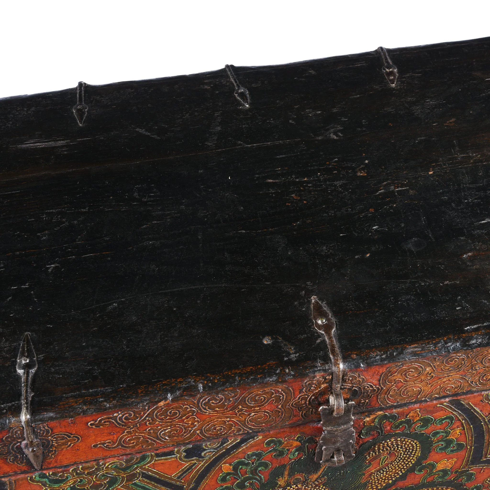 Old Painted Tibetan Chest With Later Painting - 19thC - Image 10