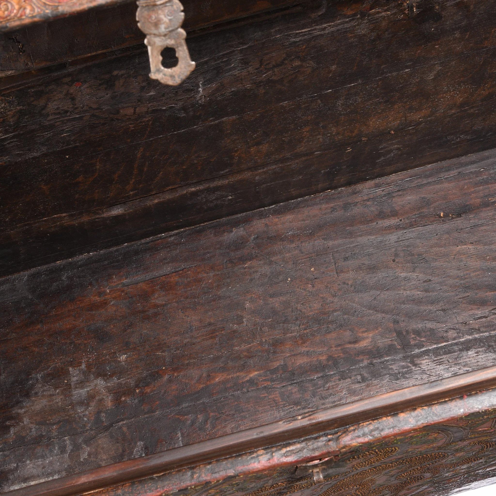 Old Painted Tibetan Chest With Later Painting - 19thC - Image 8