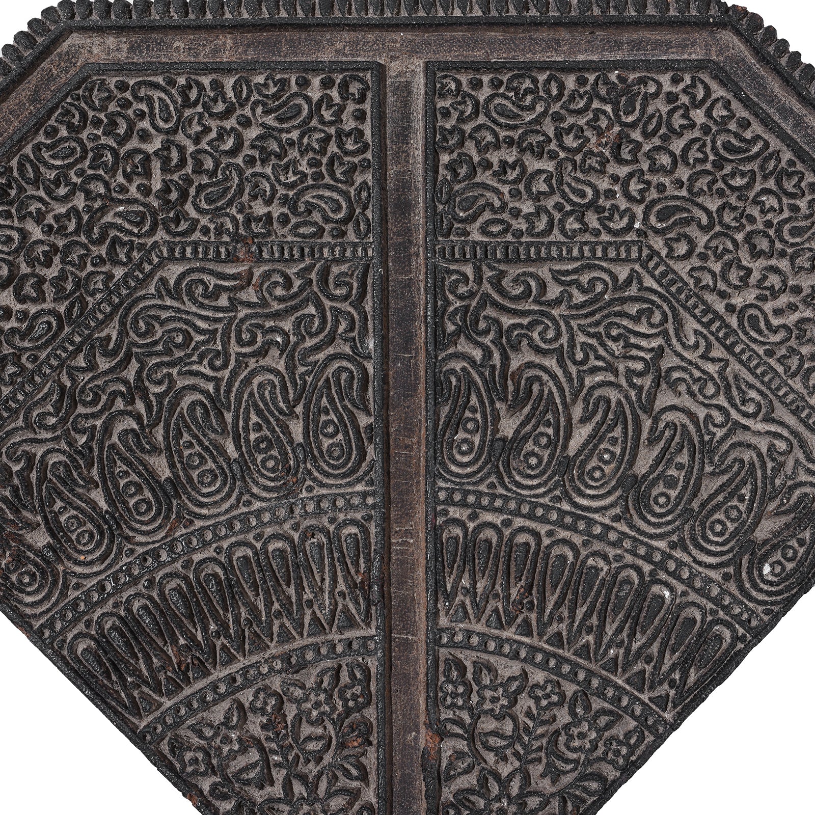 Old Paisley Textile Printing Block From Jaipur - Ca 1930 - Image 3