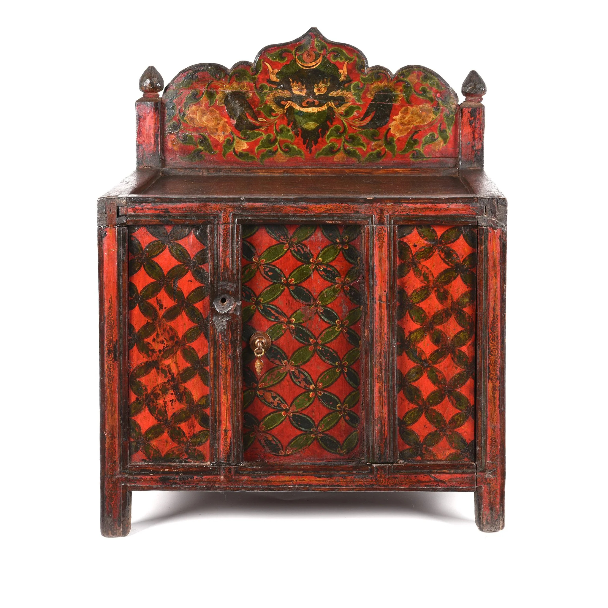 Painted Tibetan Prayer Table - 19thC