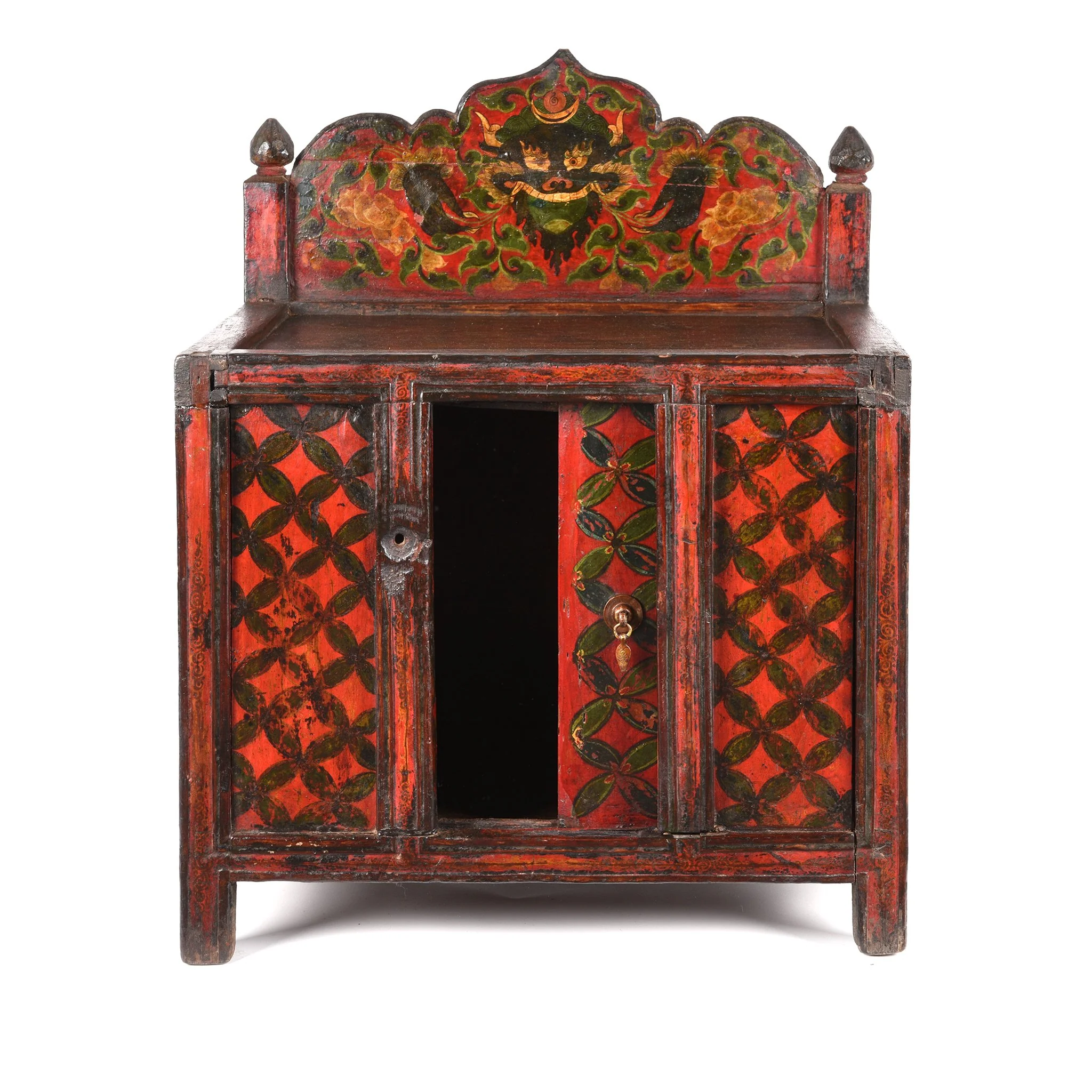 Painted Tibetan Prayer Table - 19thC - Image 4