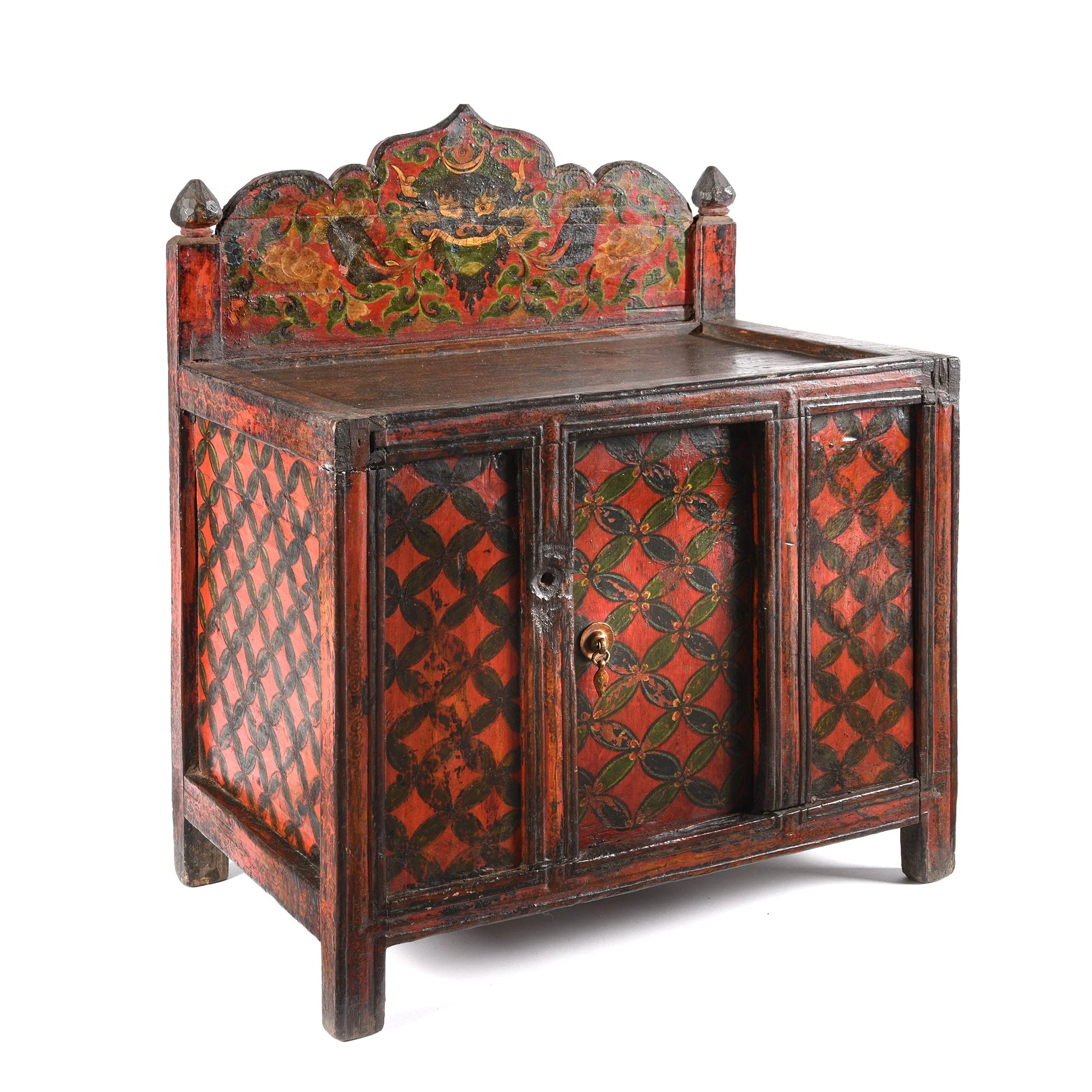 Painted Tibetan Prayer Table - 19thC - Image 5