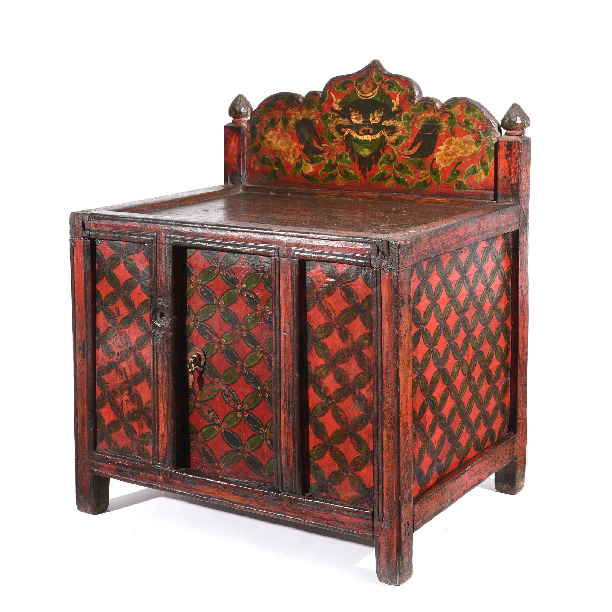 Painted Tibetan Prayer Table - 19thC - Image 6