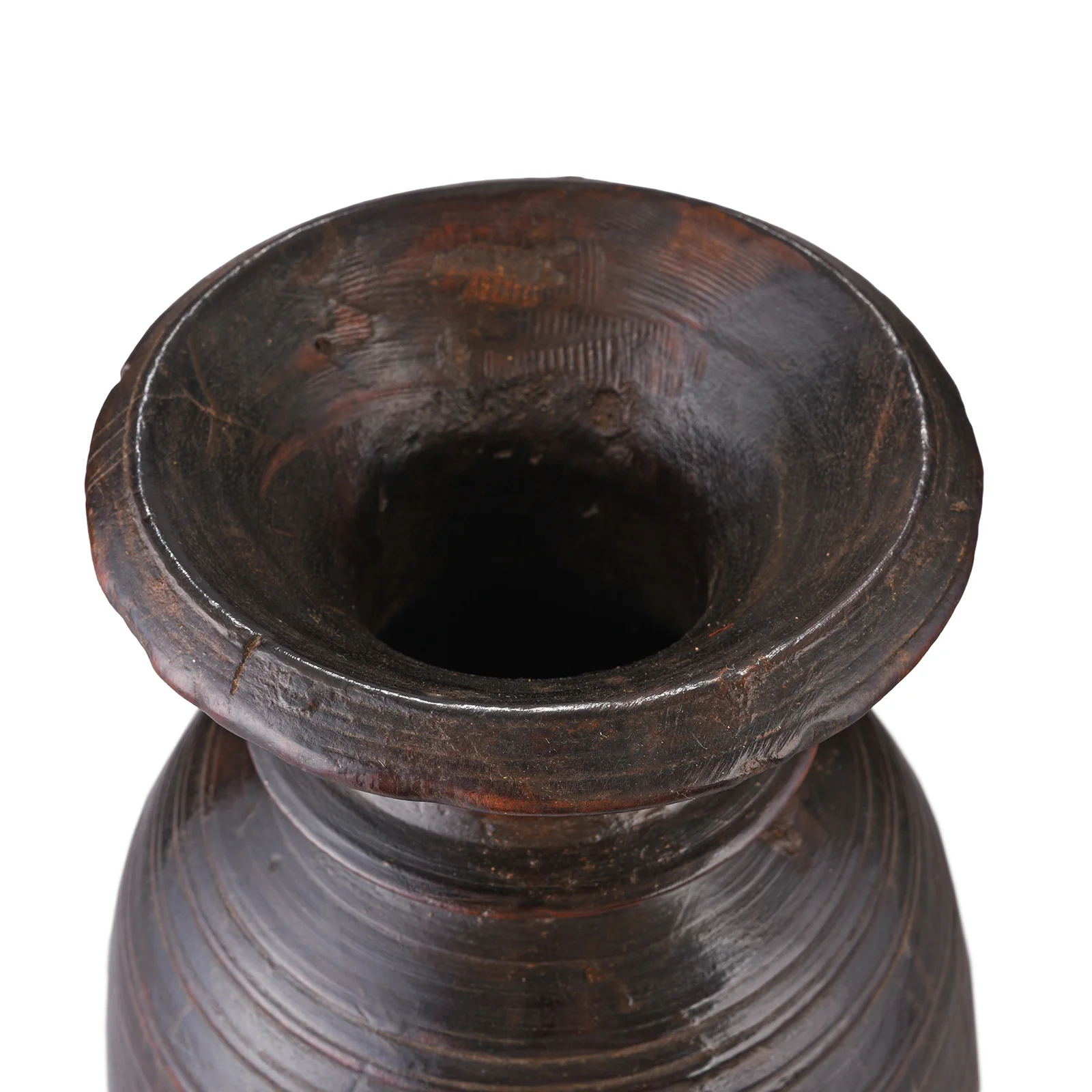 Old Wooden Milk Pot From Himachal Pradesh - Ca 1920 - Image 2