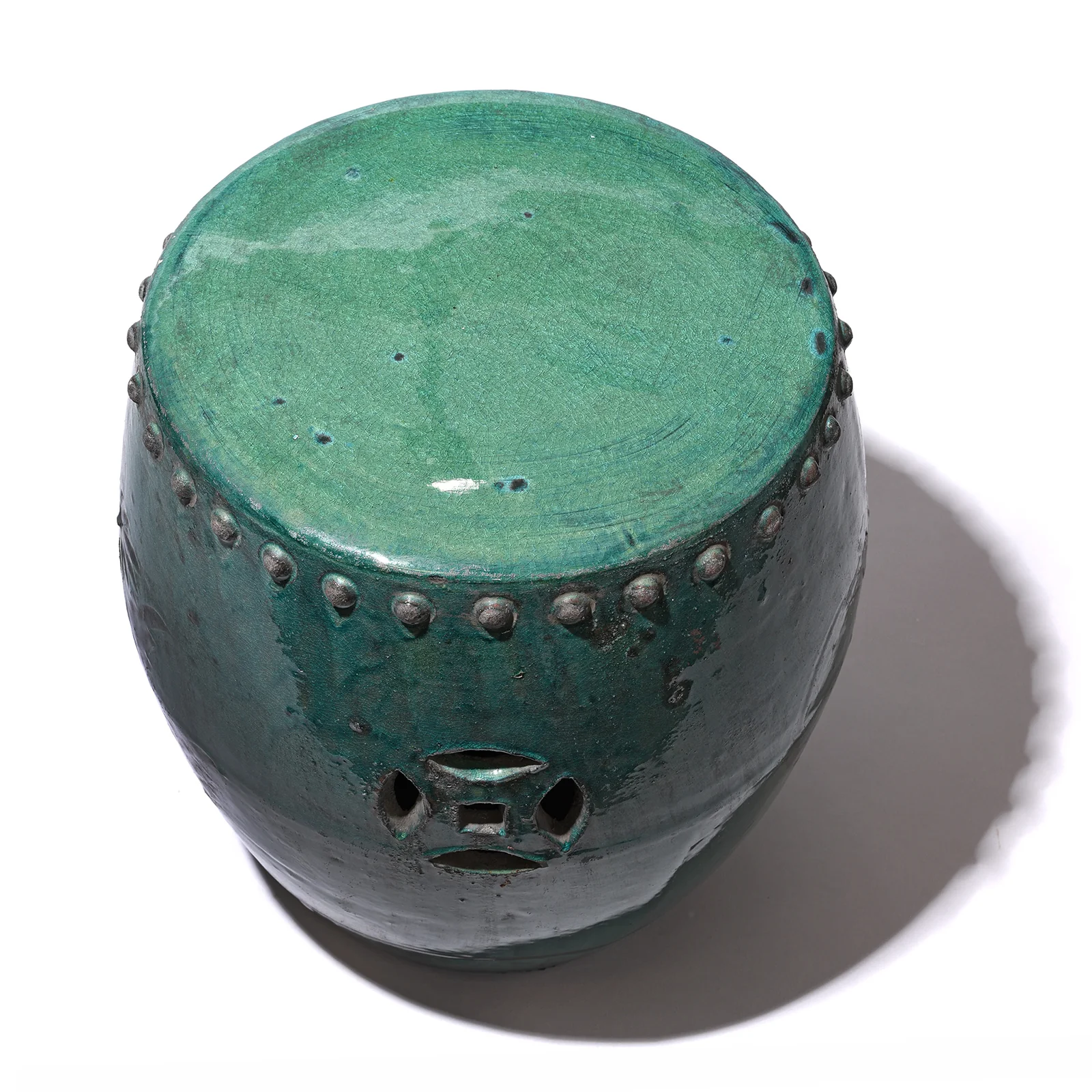 Celadon Glazed Pottery Stool from Shanxi - Image 2