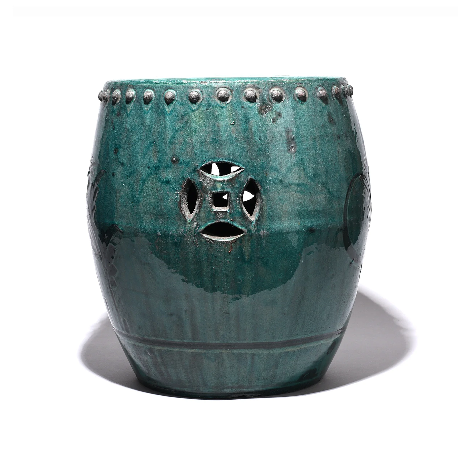 Celadon Glazed Pottery Stool from Shanxi - Image 3