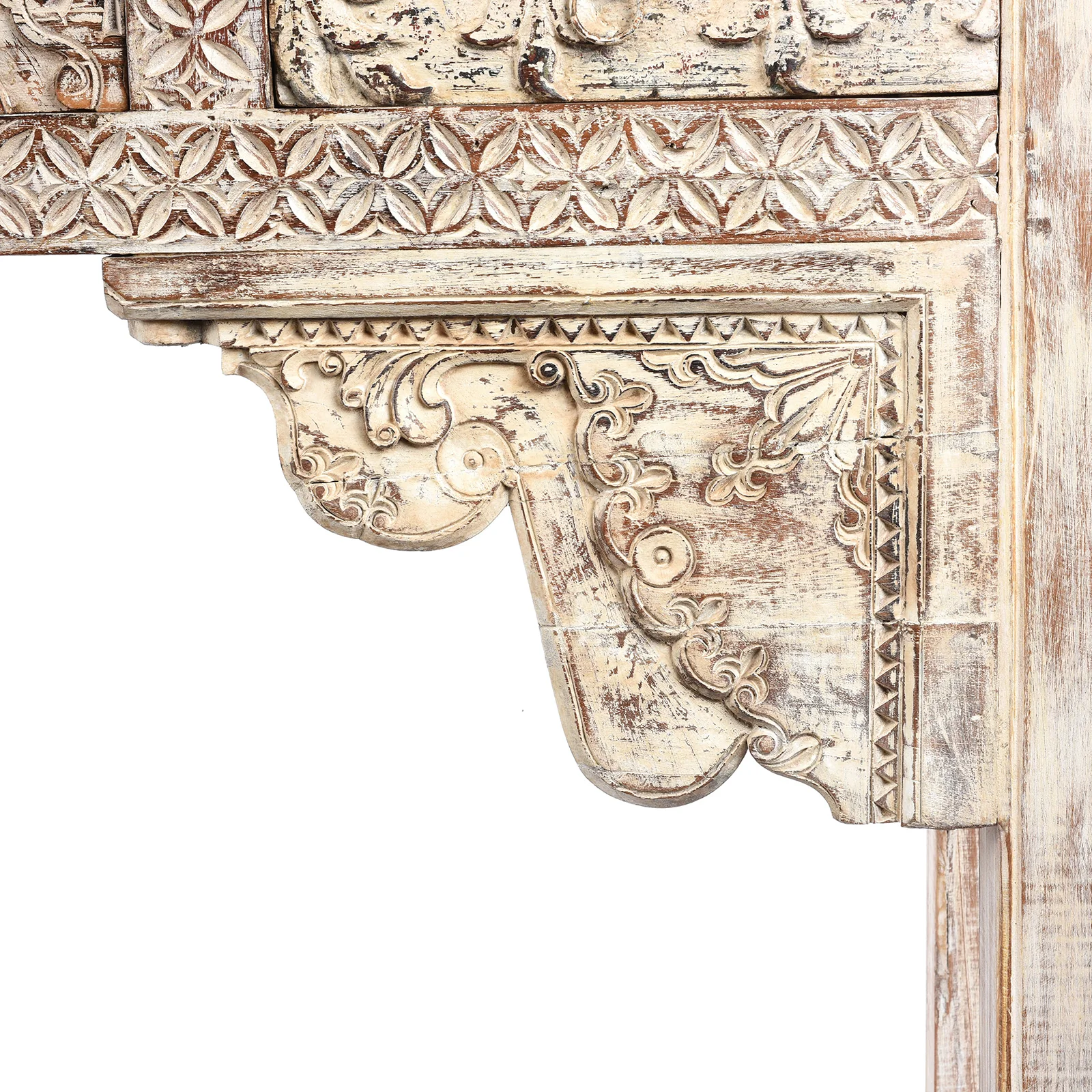 5 Drawer Console Table Made From Reclaimed Teak - Image 6